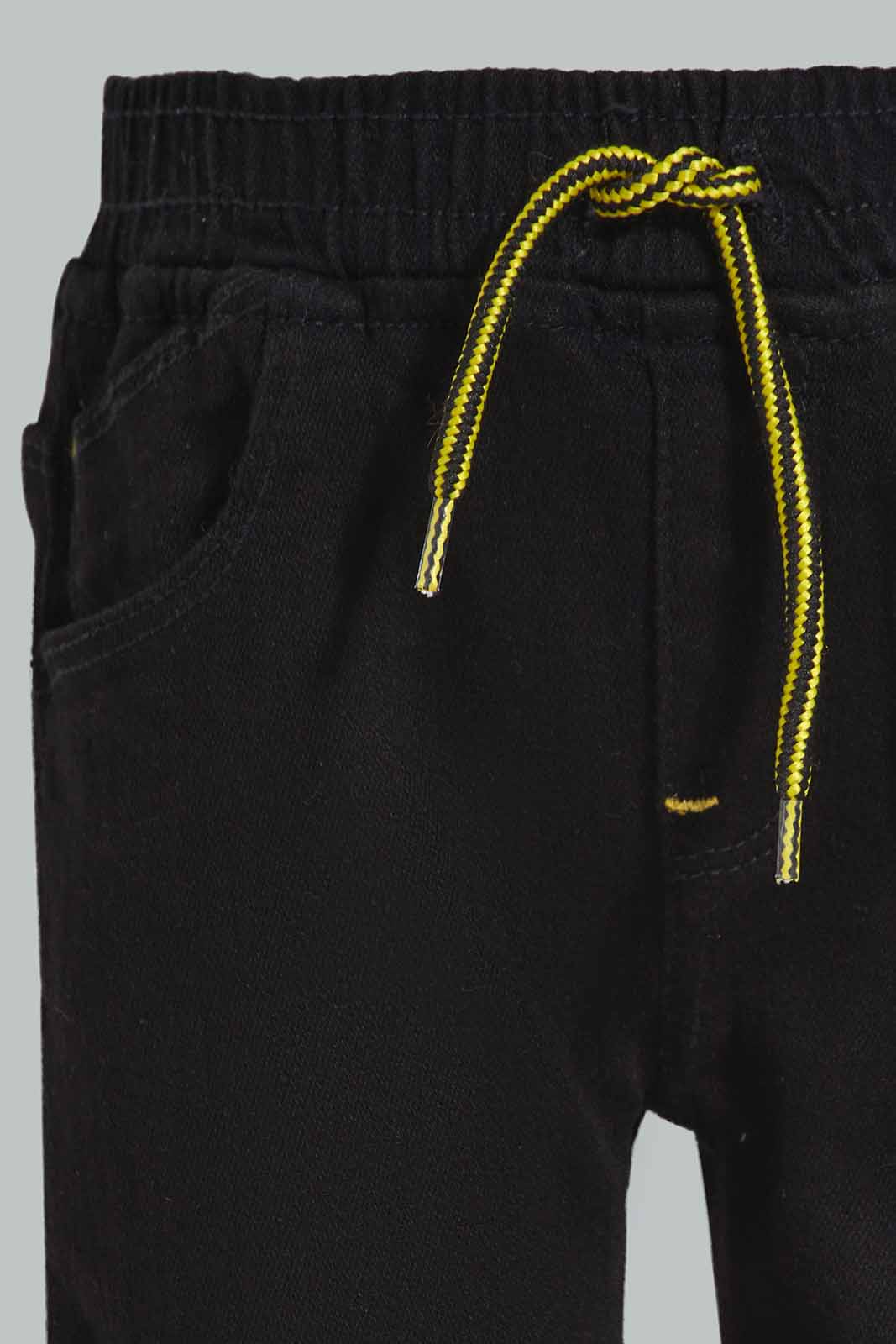 Redtag-Black-Wash-Denim-Short-Category:Shorts,-Colour:Black,-Deals:New-In,-Filter:Infant-Boys-(3-to-24-Mths),-INB-Shorts,-New-In-INB-APL,-Non-Sale,-Section:Boys-(0-to-14Yrs),-W22O-Infant-Boys-3 to 24 Months
