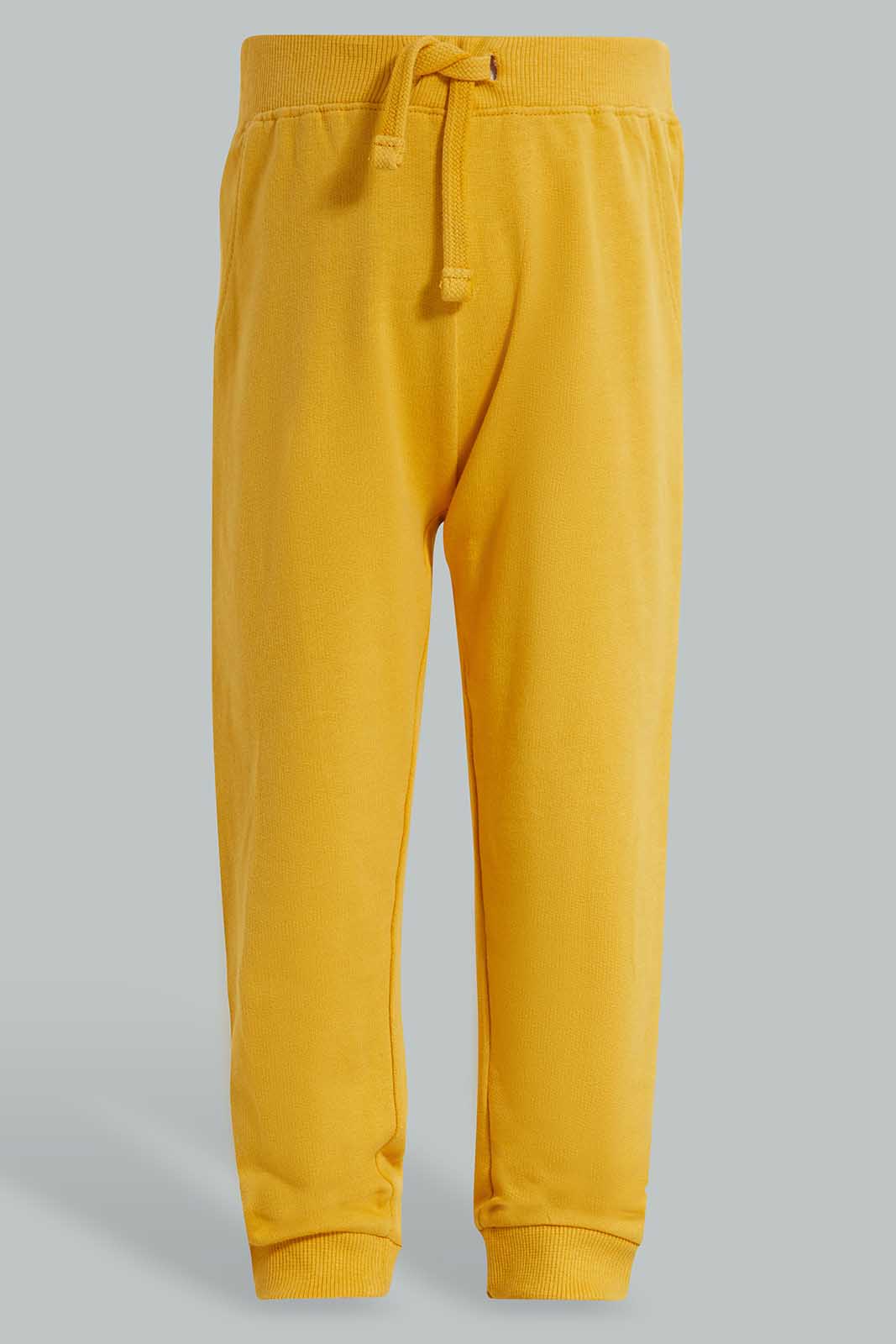 Redtag-Mustard-And-Ecru-Active-Pants-(2-Pack)-Category:Joggers,-Colour:Mustard,-Deals:New-In,-Filter:Infant-Boys-(3-to-24-Mths),-INB-Joggers,-New-In-INB-APL,-Non-Sale,-Section:Boys-(0-to-14Yrs),-W22O-Infant-Boys-3 to 24 Months