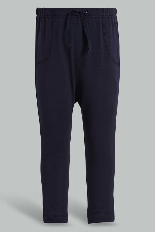 Redtag-Navy-Green-And-Dino-Print-Leggings-(3-Pack)-Category:Joggers,-Colour:Navy,-Deals:New-In,-Filter:Infant-Boys-(3-to-24-Mths),-INB-Joggers,-New-In-INB-APL,-Non-Sale,-Section:Boys-(0-to-14Yrs),-W22O-Infant-Boys-3 to 24 Months