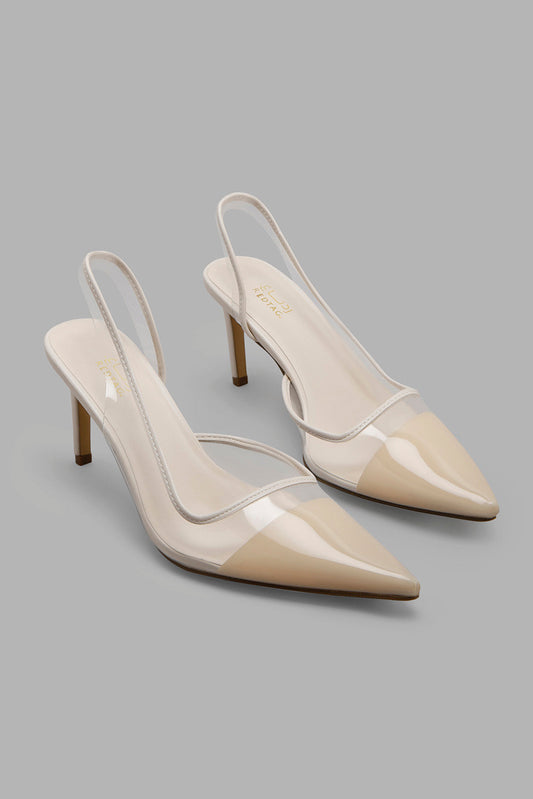 Redtag-Beige-Patent-Vinyl-Slingback-Category:Formal-Shoes,-Colour:Beige,-Deals:New-In,-Filter:Women's-Footwear,-LEC-Formal-Shoes,-New-In-Women-FOO,-Non-Sale,-Section:Women,-W22A-Women's-