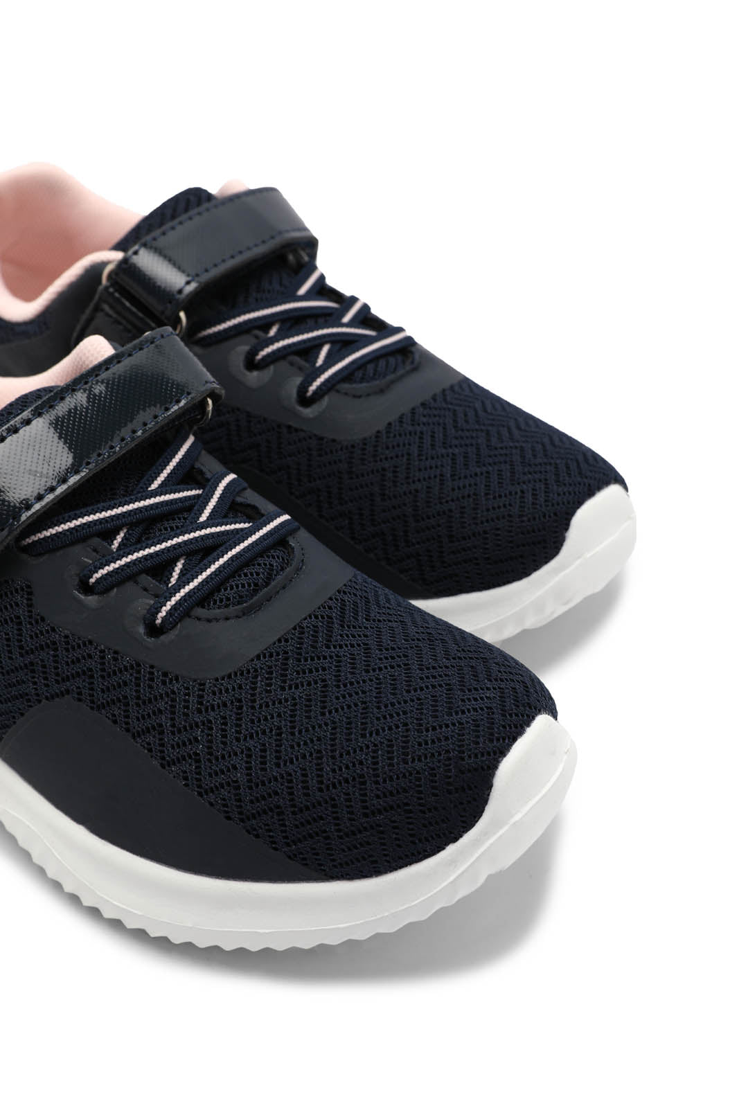 Redtag-Navy-Velcro-Strap-Trainer-Category:Trainers,-Colour:Navy,-Deals:New-In,-Dept:Girls,-Filter:Girls-Footwear-(3-to-5-Yrs),-GIR-Trainers,-New-In-GIR-FOO,-Non-Sale,-Section:Girls-(0-to-14Yrs),-W22B-Girls-3 to 5 Years