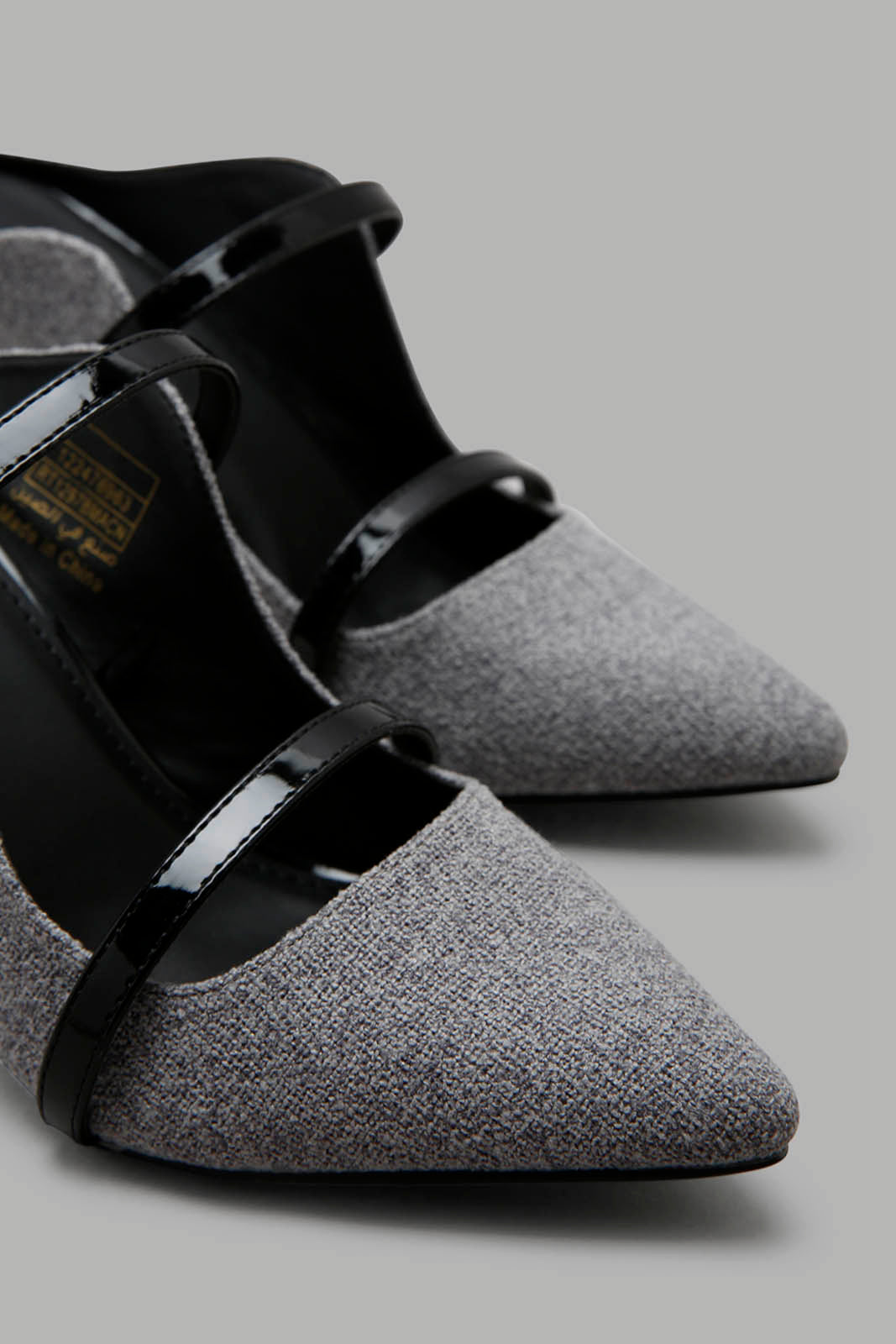 Redtag-Grey-Tweed-Mule-Category:Formal-Shoes,-Colour:Grey,-Deals:New-In,-Filter:Women's-Footwear,-New-In-Women-FOO,-Non-Sale,-Section:Women,-W22A,-Women-Formal-Shoes-Women's-