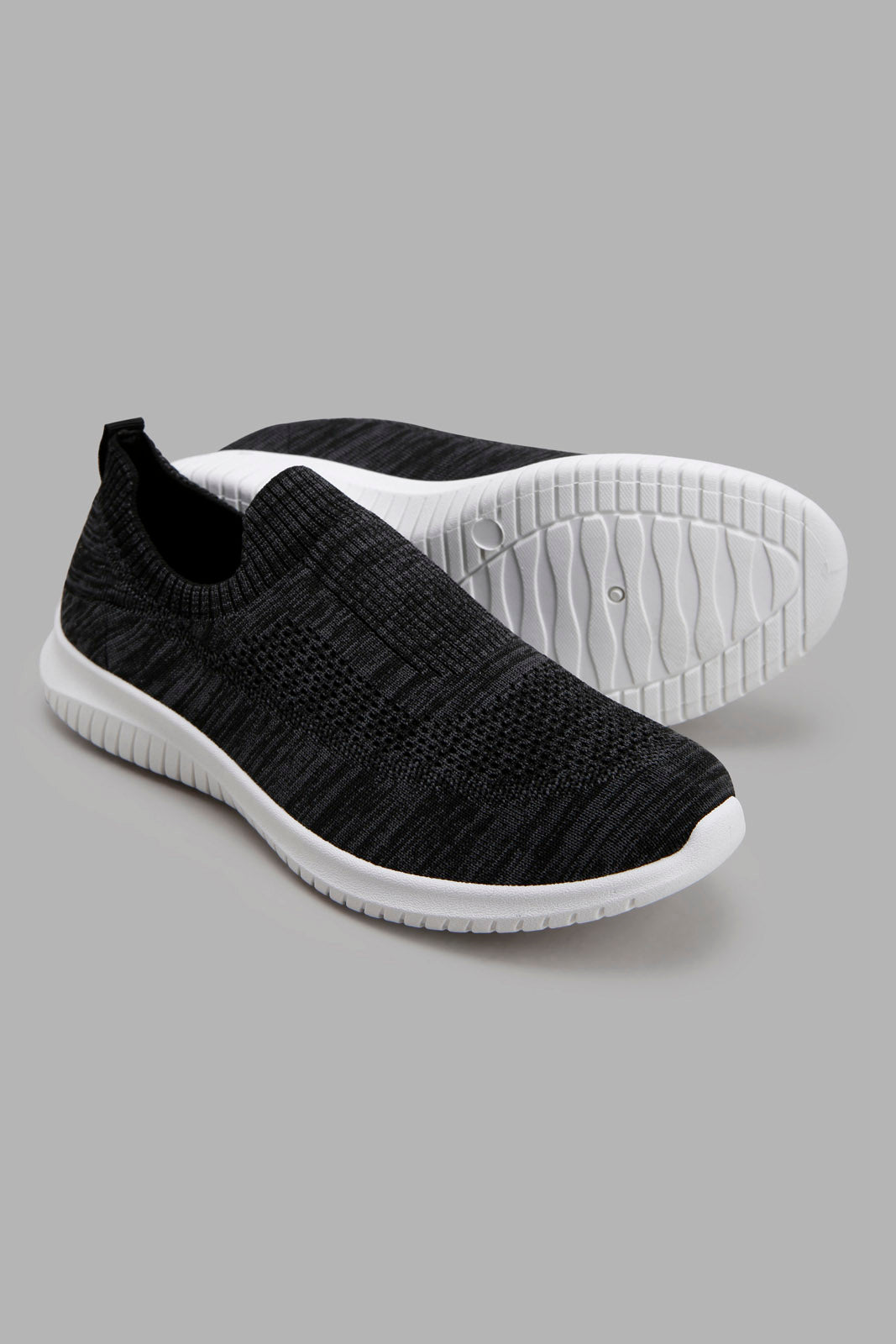 Redtag-Black-Classic-Slip-On-Trainer-Category:Trainers,-Colour:Black,-Deals:New-In,-Filter:Women's-Footwear,-New-In-Women-FOO,-Non-Sale,-Section:Women,-W22A,-Women-Trainers-Women's-