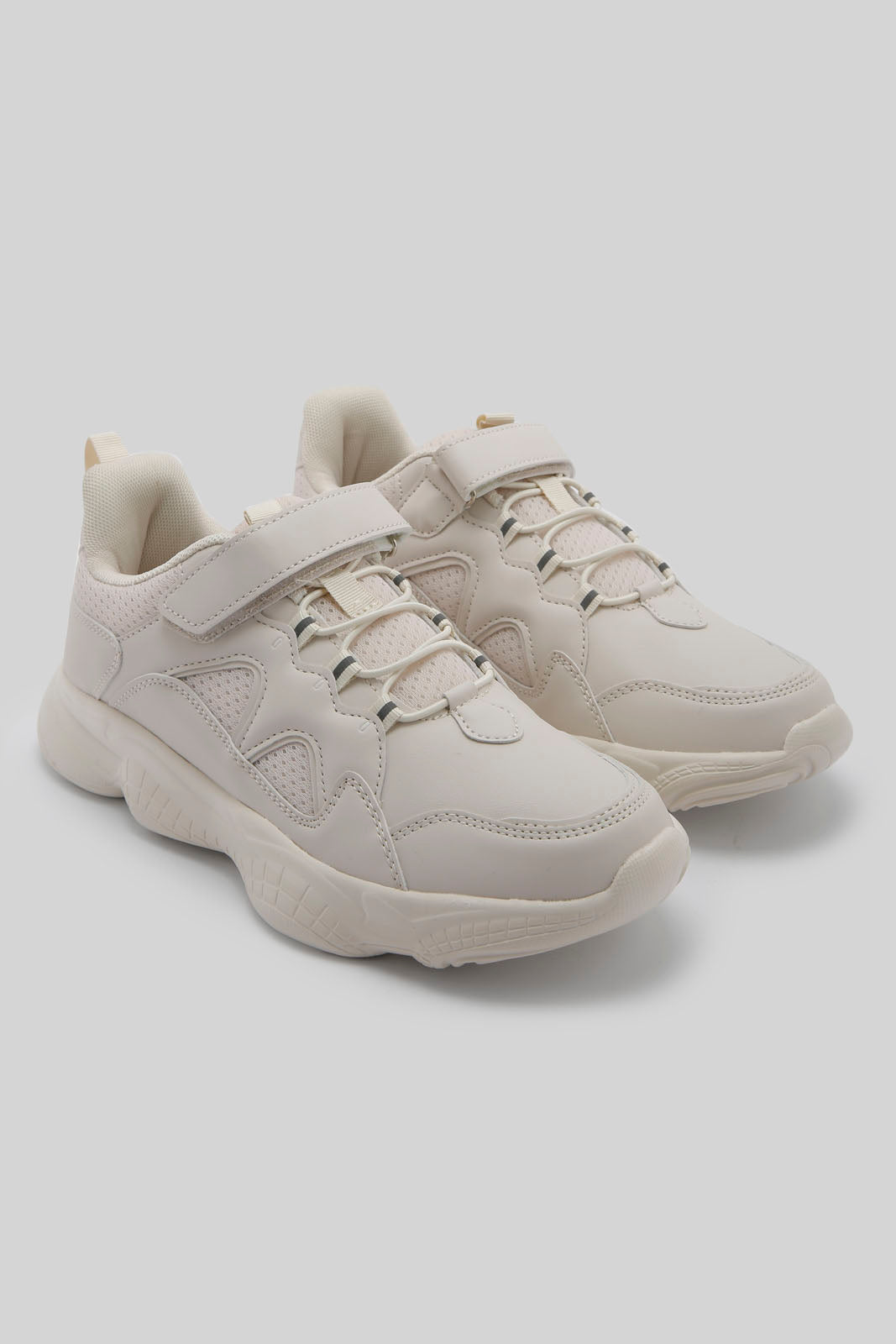 Redtag-Beige-Velcro-Sneaker-Category:Trainers,-Colour:Beige,-Deals:New-In,-Filter:Women's-Footwear,-New-In-Women-FOO,-Non-Sale,-Section:Women,-W22B,-Women-Trainers-Women's-