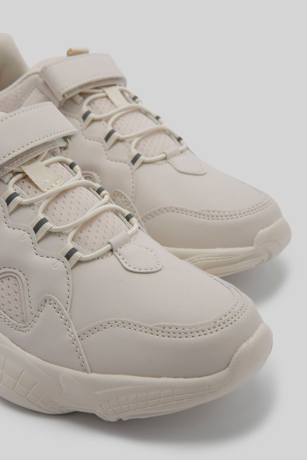 Redtag-Beige-Velcro-Sneaker-Category:Trainers,-Colour:Beige,-Deals:New-In,-Filter:Women's-Footwear,-New-In-Women-FOO,-Non-Sale,-Section:Women,-W22B,-Women-Trainers-Women's-