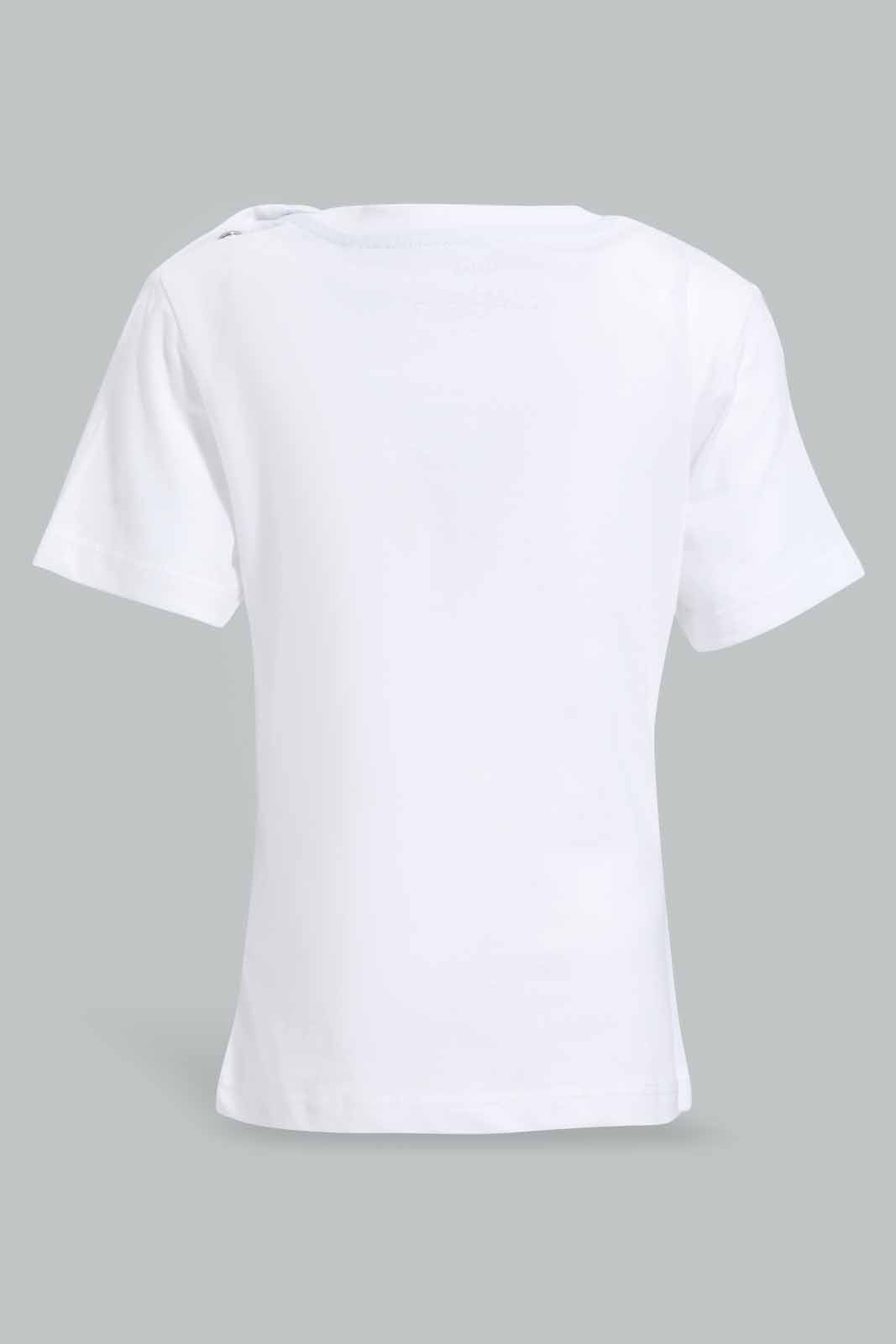 Redtag-White-Patch-Short-Slv-Safari-Tshirt-Category:T-Shirts,-Colour:White,-Deals:New-In,-Filter:Infant-Boys-(3-to-24-Mths),-INB-T-Shirts,-New-In-INB-APL,-Non-Sale,-Section:Boys-(0-to-14Yrs),-W22O-Infant-Boys-3 to 24 Months