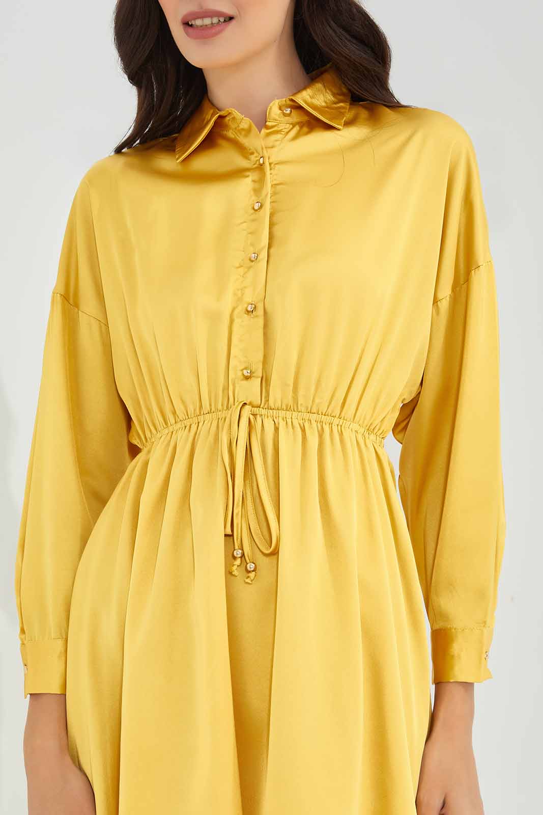 Redtag-Yellow-Satin-Dress-Category:Dresses,-Colour:Yellow,-Deals:New-In,-FF,-Filter:Women's-Clothing,-New-In-Women-APL,-Non-Sale,-Section:Women,-W22O,-Women-Dresses-Women's-