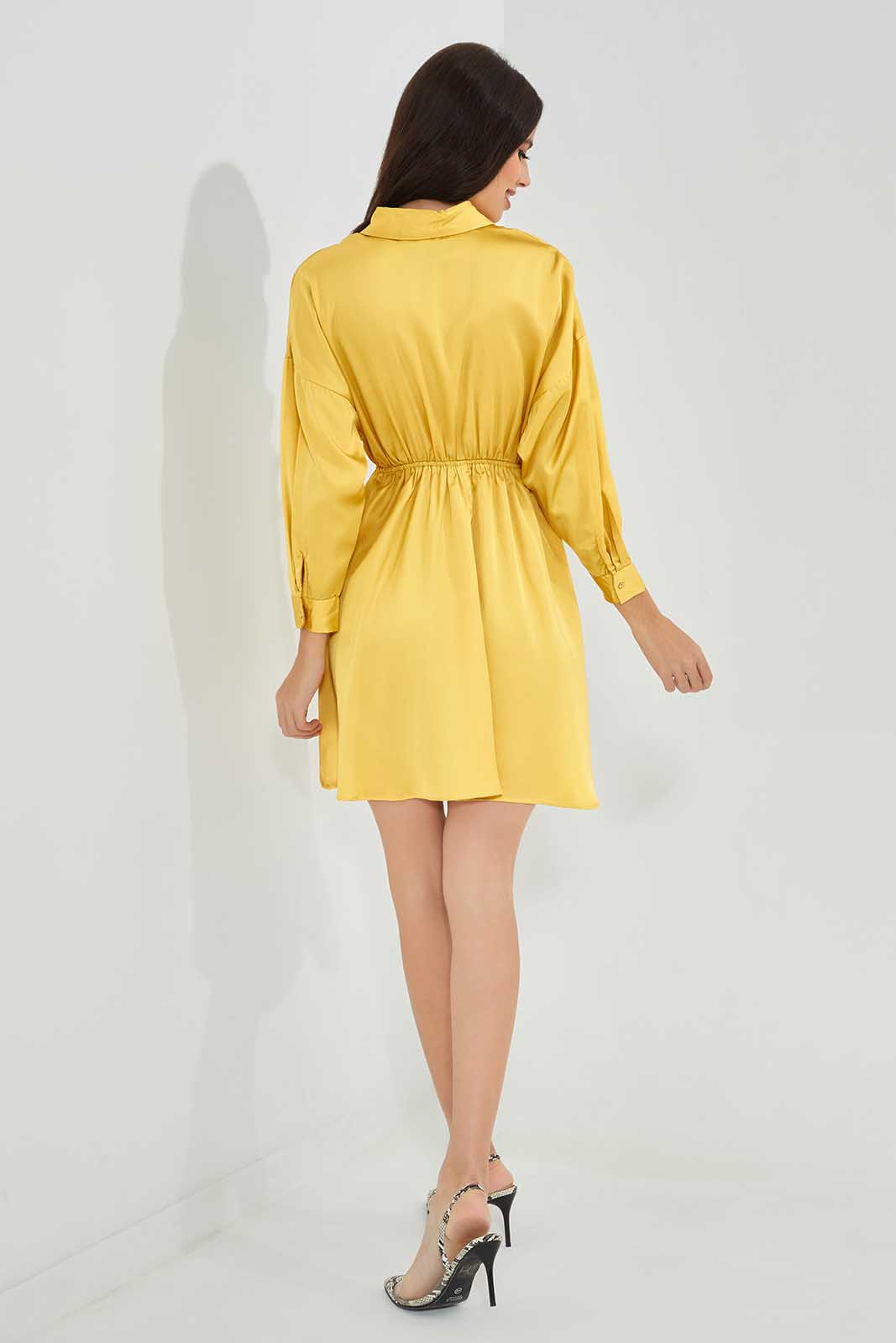 Redtag-Yellow-Satin-Dress-Category:Dresses,-Colour:Yellow,-Deals:New-In,-FF,-Filter:Women's-Clothing,-New-In-Women-APL,-Non-Sale,-Section:Women,-W22O,-Women-Dresses-Women's-
