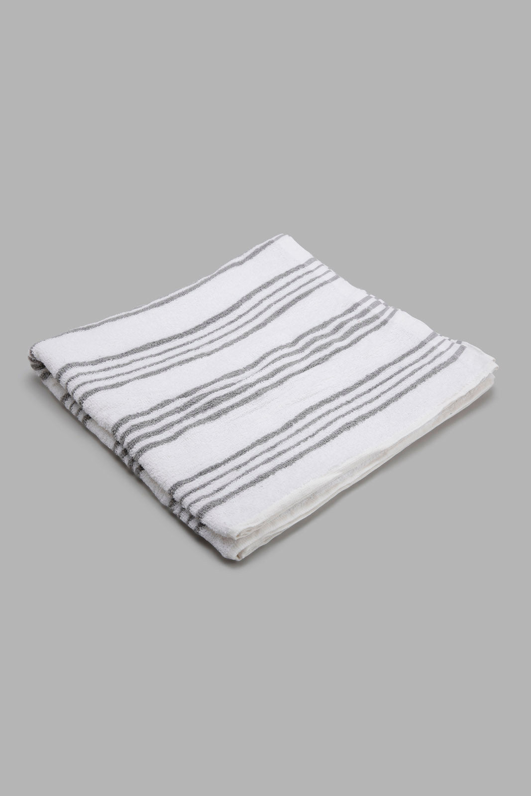 Redtag-Grey-Stripe-Bath-Towel-Category:Towels,-Colour:Grey,-Deals:New-In,-Filter:Home-Bathroom,-HMW-BAC-Towels,-New-In-HMW-BAC,-Non-Sale,-Section:Homewares,-W22A-Home-Bathroom-