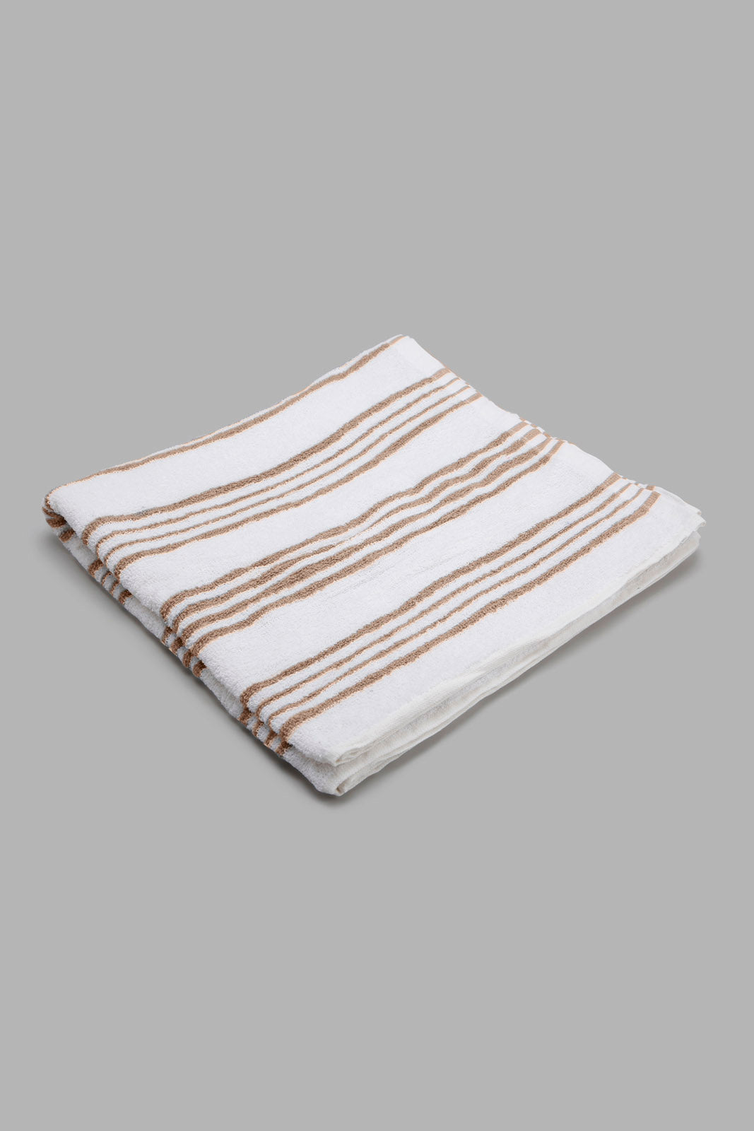 Redtag-Beige-Stripe-Bath-Towel-Category:Towels,-Colour:Beige,-Deals:New-In,-Filter:Home-Bathroom,-HMW-BAC-Towels,-New-In-HMW-BAC,-Non-Sale,-Section:Homewares,-W22A-Home-Bathroom-