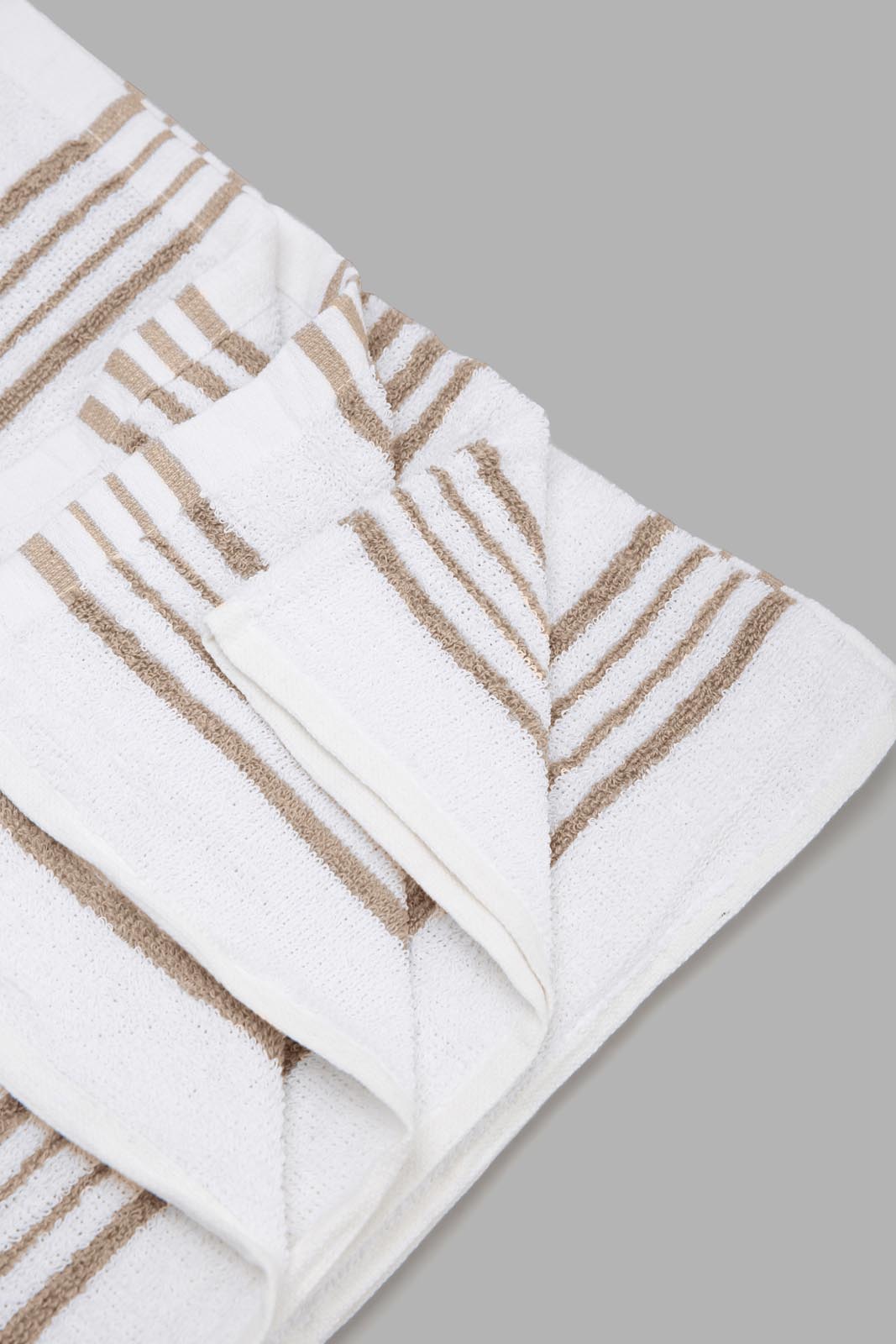 Redtag-Beige-Stripe-Bath-Towel-Category:Towels,-Colour:Beige,-Deals:New-In,-Filter:Home-Bathroom,-HMW-BAC-Towels,-New-In-HMW-BAC,-Non-Sale,-Section:Homewares,-W22A-Home-Bathroom-