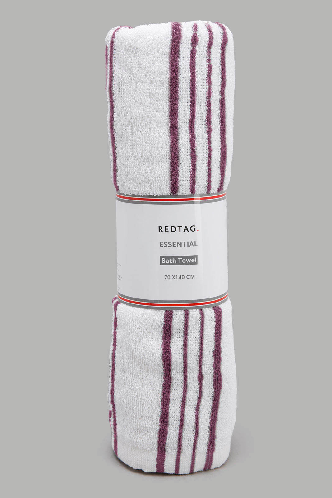 Redtag-Purple-Stripe-Bath-Towel-Category:Towels,-Colour:Purple,-Deals:New-In,-Filter:Home-Bathroom,-HMW-BAC-Towels,-New-In-HMW-BAC,-Non-Sale,-Section:Homewares,-W22A-Home-Bathroom-