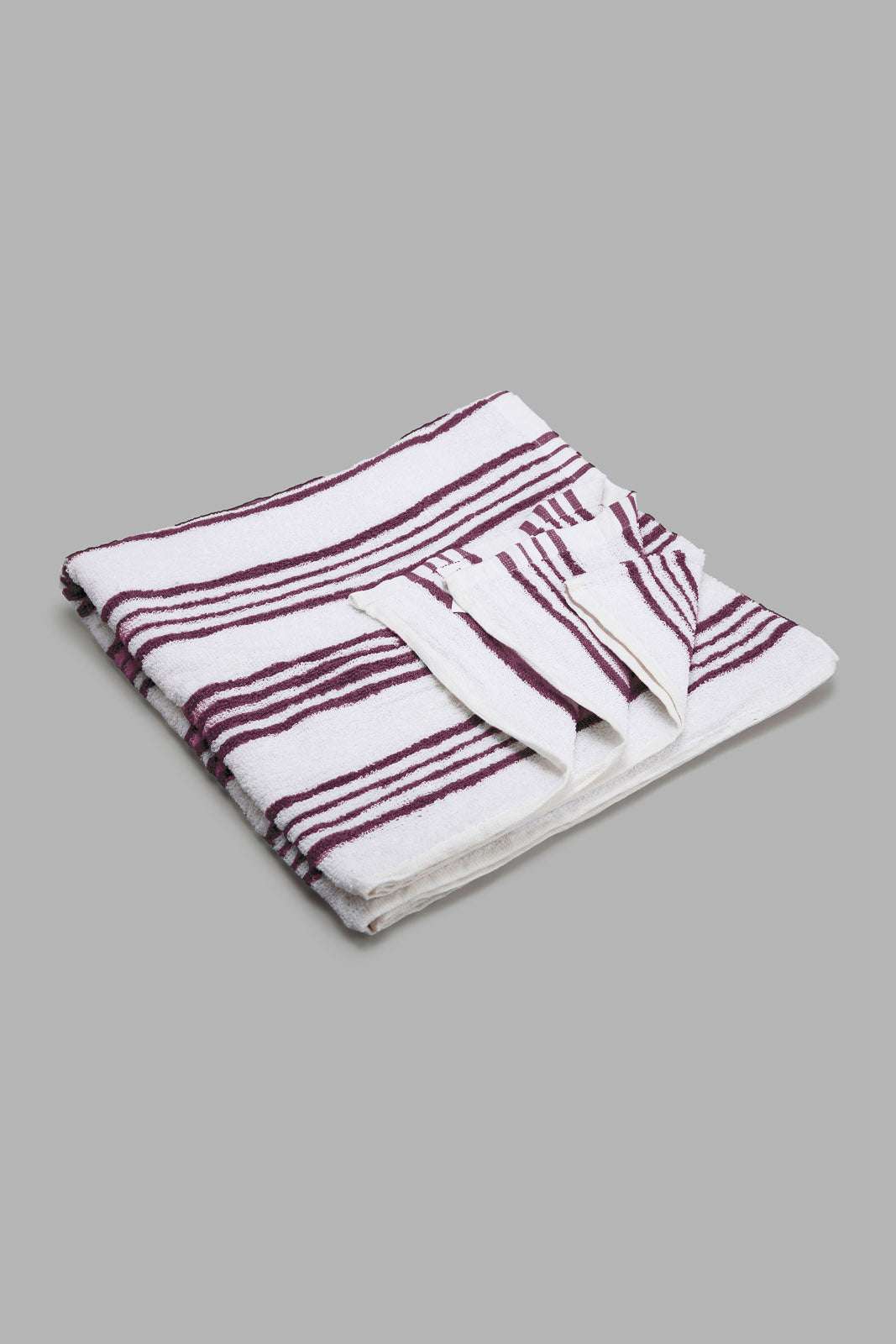 Redtag-Purple-Stripe-Bath-Towel-Category:Towels,-Colour:Purple,-Deals:New-In,-Filter:Home-Bathroom,-HMW-BAC-Towels,-New-In-HMW-BAC,-Non-Sale,-Section:Homewares,-W22A-Home-Bathroom-