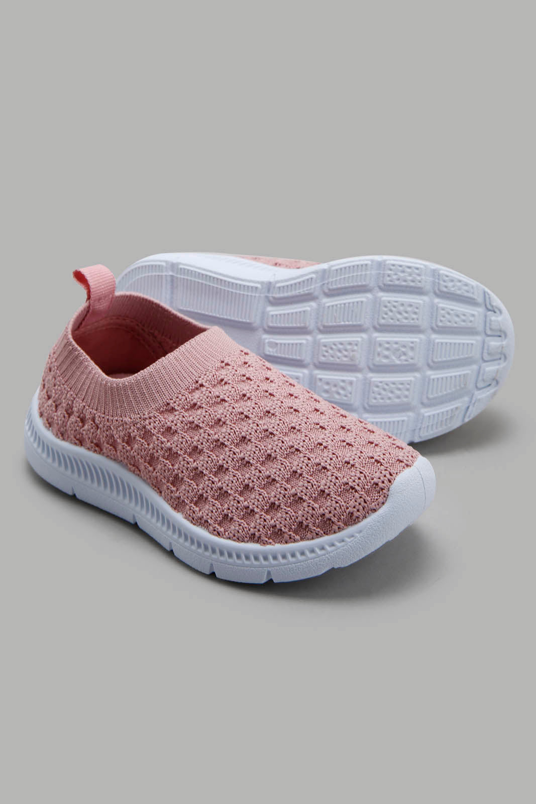 Redtag-Pink-Slip-On-Pump-Category:Trainers,-Colour:Pink,-Deals:New-In,-Filter:Girls-Footwear-(1-to-3-Yrs),-ING-Trainers,-New-In-ING-FOO,-Non-Sale,-Section:Girls-(0-to-14Yrs),-W22B-Infant-Girls-1 to 3 Years