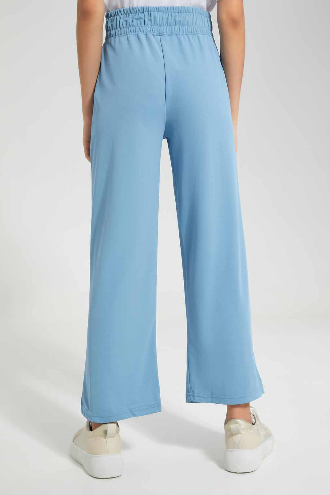 Redtag-Denim-Blue-Wideleg-Pants-Category:Trousers,-Colour:Blue,-Deals:New-In,-Filter:Senior-Girls-(9-to-14-Yrs),-GSR-Trousers,-New-In-GSR-APL,-Non-Sale,-Section:Girls-(0-to-14Yrs),-W22O-Senior-Girls-9 to 14 Years