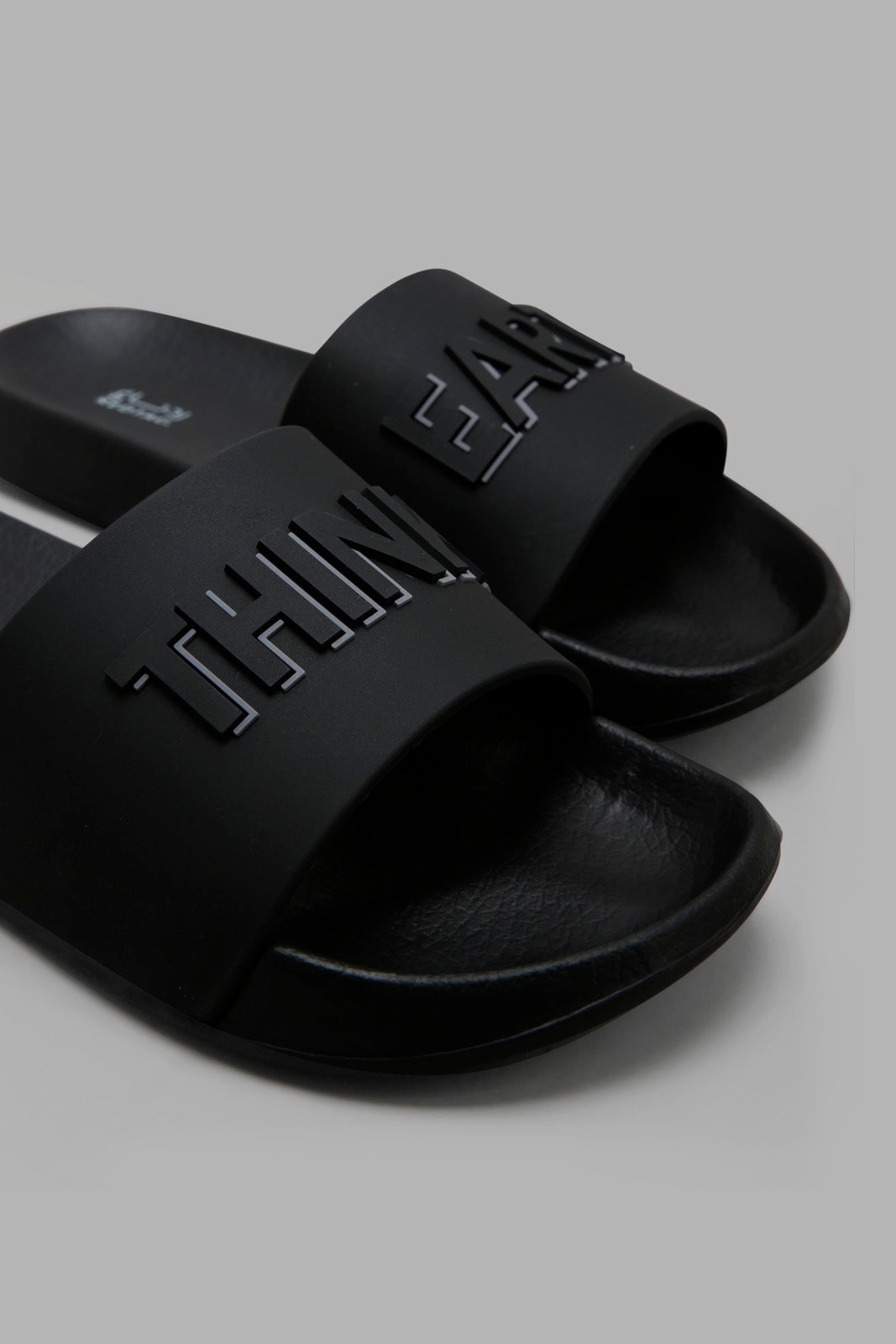 Redtag-Black-Slogan-Strap-Slide-Category:Flip-Flops,-Colour:Black,-Deals:New-In,-Filter:Men's-Footwear,-Men-Flip-Flops,-New-In-Men-FOO,-Non-Sale,-Section:Men,-W22A-Men's-