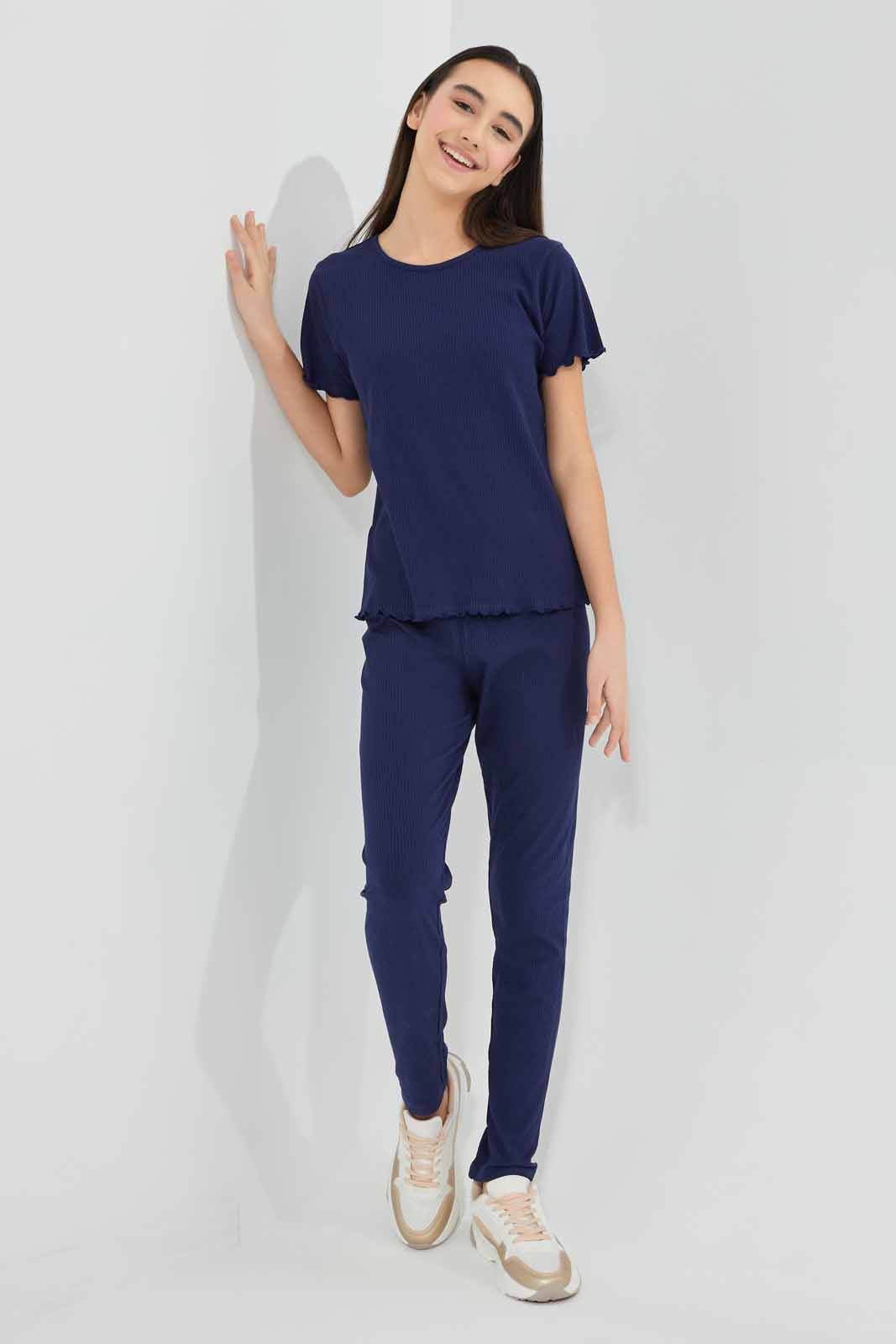 Redtag-Assorted-Printed-Rib-Legging-Category:Leggings,-Colour:Assorted,-Deals:New-In,-Filter:Senior-Girls-(9-to-14-Yrs),-GSR-Leggings,-New-In-GSR-APL,-Non-Sale,-Section:Girls-(0-to-14Yrs),-TBL,-W22O-Senior-Girls-9 to 14 Years
