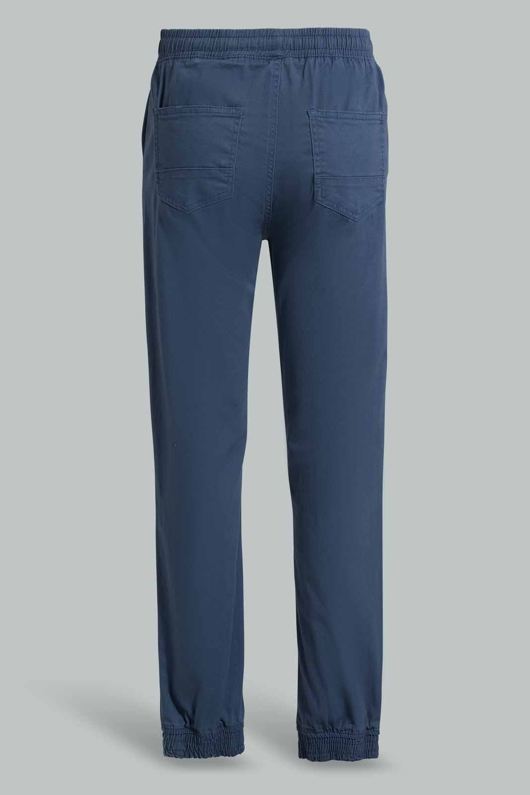 Redtag-Petrol-Blue-Pull-On-Jogger-BSR-Trousers,-Category:Trousers,-Colour:Blue,-Deals:New-In,-Filter:Senior-Boys-(8-to-14-Yrs),-New-In-BSR-APL,-Non-Sale,-Section:Boys-(0-to-14Yrs),-TBL,-W22O-Senior-Boys-9 to 14 Years