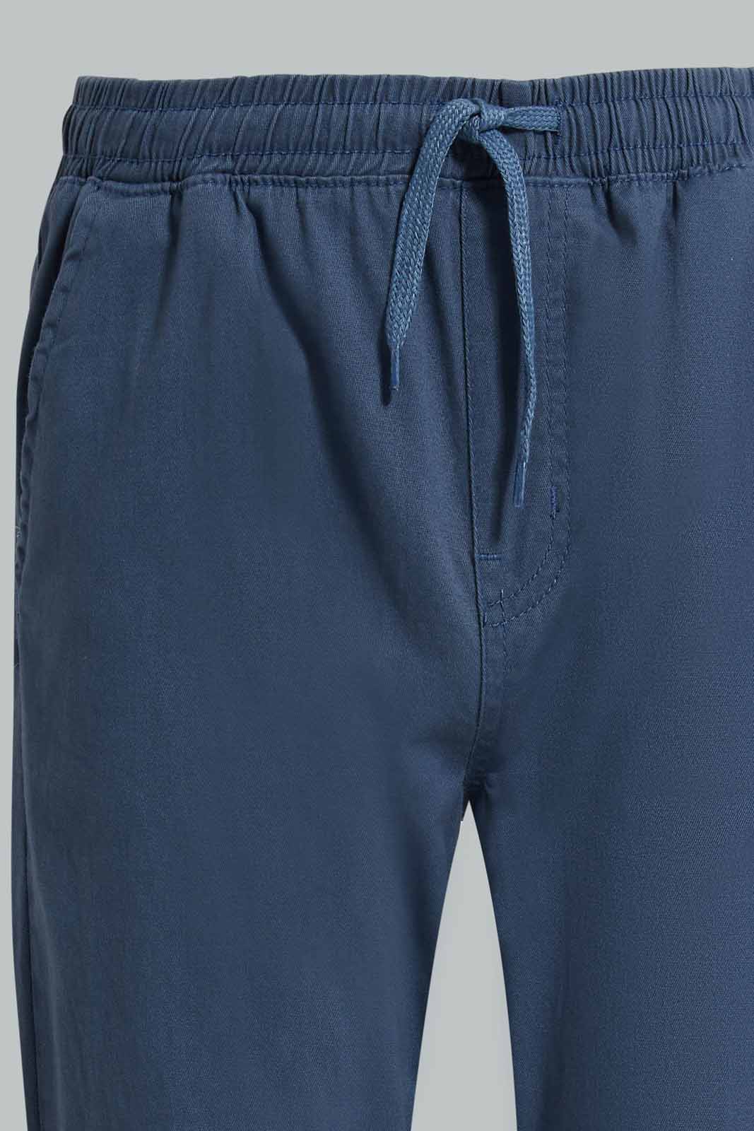 Redtag-Petrol-Blue-Pull-On-Jogger-BSR-Trousers,-Category:Trousers,-Colour:Blue,-Deals:New-In,-Filter:Senior-Boys-(8-to-14-Yrs),-New-In-BSR-APL,-Non-Sale,-Section:Boys-(0-to-14Yrs),-TBL,-W22O-Senior-Boys-9 to 14 Years