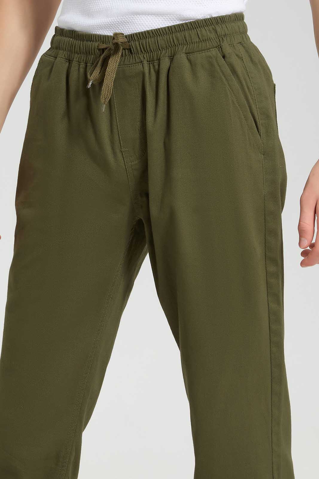 Redtag-Olive-Pull-On-Jogger-BSR-Trousers,-Category:Trousers,-Colour:Olive,-Deals:New-In,-Filter:Senior-Boys-(8-to-14-Yrs),-New-In-BSR-APL,-Non-Sale,-Section:Boys-(0-to-14Yrs),-TBL,-W22O-Senior-Boys-9 to 14 Years