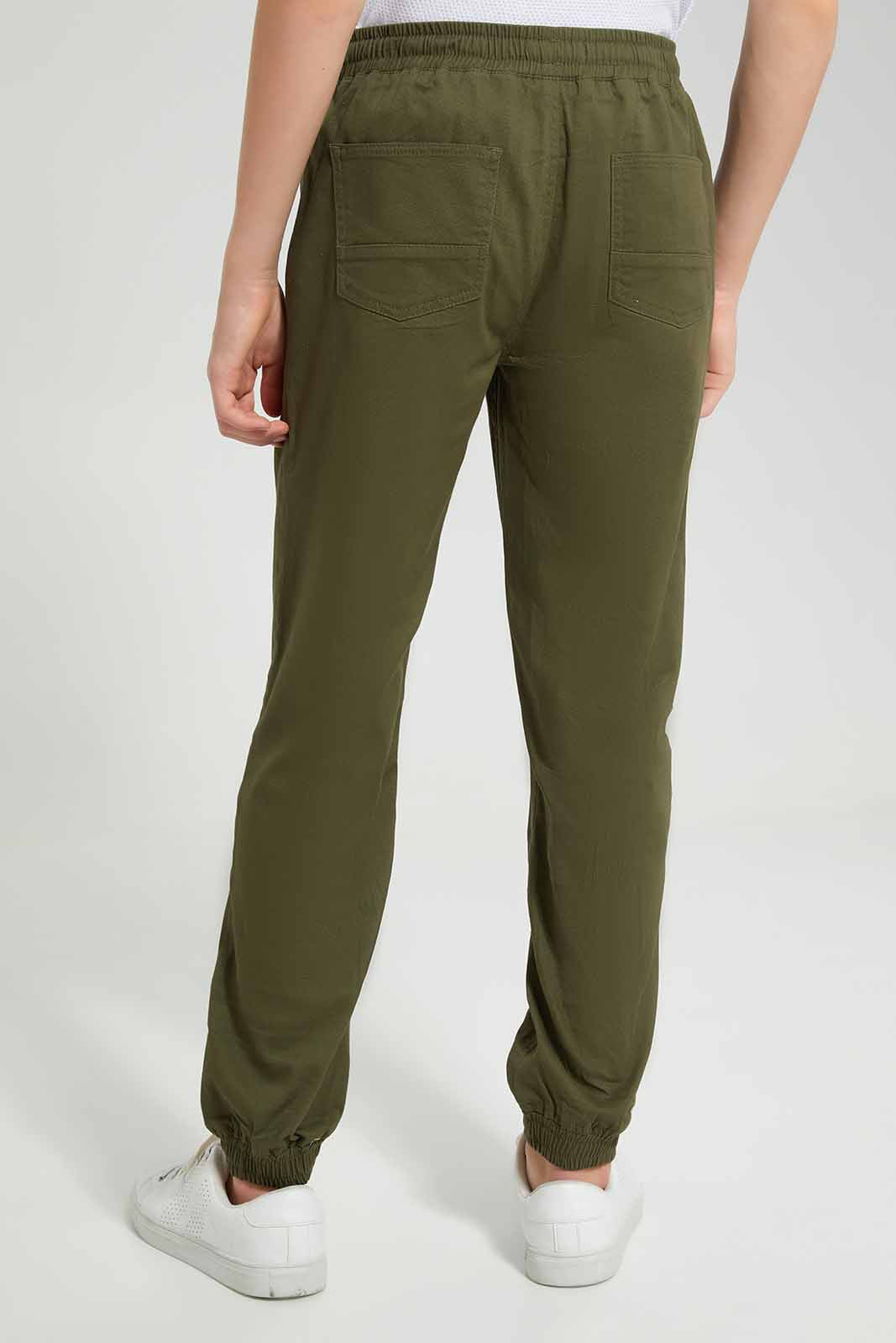 Redtag-Olive-Pull-On-Jogger-BSR-Trousers,-Category:Trousers,-Colour:Olive,-Deals:New-In,-Filter:Senior-Boys-(8-to-14-Yrs),-New-In-BSR-APL,-Non-Sale,-Section:Boys-(0-to-14Yrs),-TBL,-W22O-Senior-Boys-9 to 14 Years