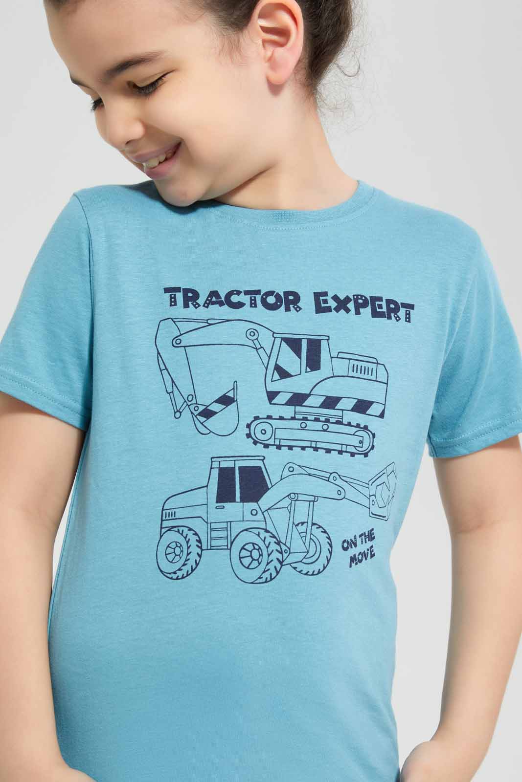 Redtag-Navy-&-Blue-2-Pack-Printed-T-Shirt-BOY-T-Shirts,-Category:T-Shirts,-Colour:Navy,-Deals:New-In,-Filter:Boys-(2-to-8-Yrs),-New-In-BOY-APL,-Non-Sale,-Section:Boys-(0-to-14Yrs),-VLM,-W22O-Boys-2 to 8 Years