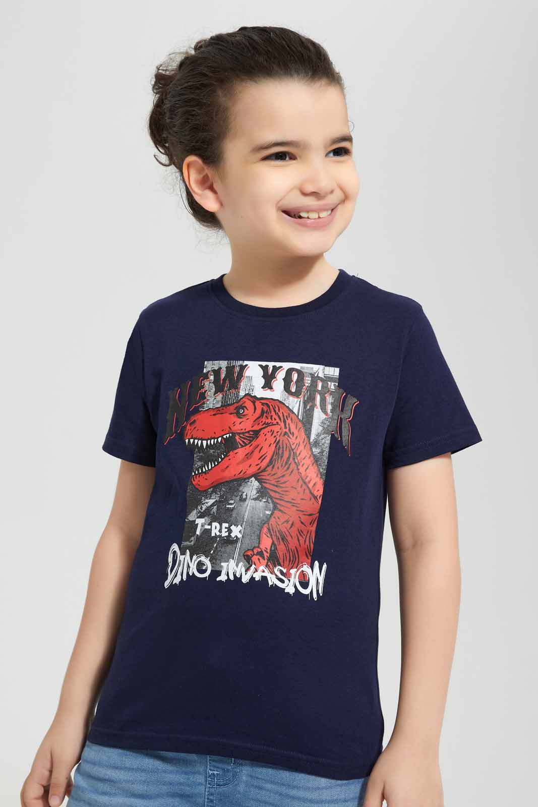 Redtag-Red-&-Navy-2-Pack-Printed-T-Shirt-BOY-T-Shirts,-Category:T-Shirts,-Colour:Red,-Deals:New-In,-Filter:Boys-(2-to-8-Yrs),-New-In-BOY-APL,-Non-Sale,-Section:Boys-(0-to-14Yrs),-VLM,-W22O-Boys-2 to 8 Years