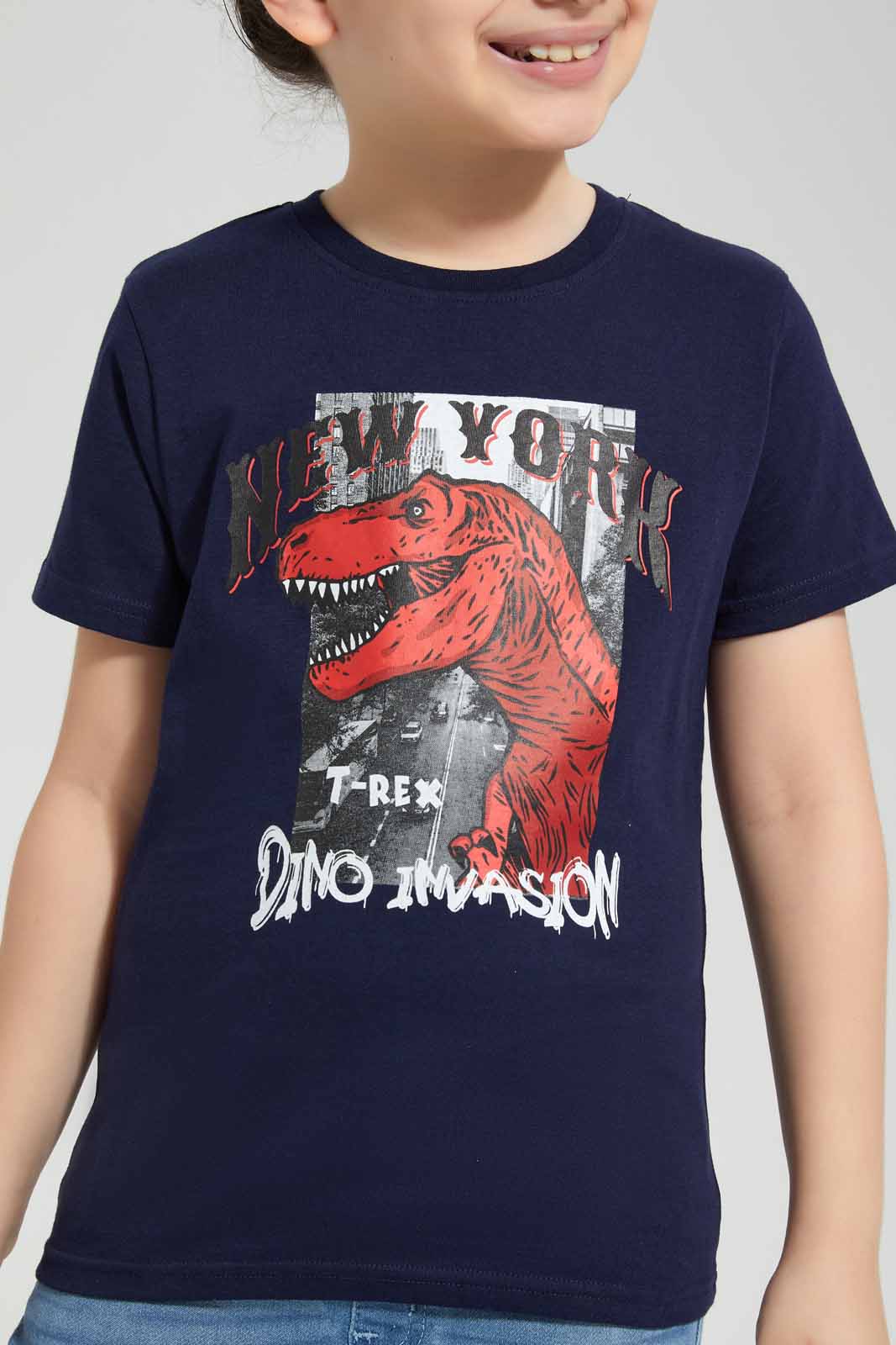 Redtag-Red-&-Navy-2-Pack-Printed-T-Shirt-BOY-T-Shirts,-Category:T-Shirts,-Colour:Red,-Deals:New-In,-Filter:Boys-(2-to-8-Yrs),-New-In-BOY-APL,-Non-Sale,-Section:Boys-(0-to-14Yrs),-VLM,-W22O-Boys-2 to 8 Years