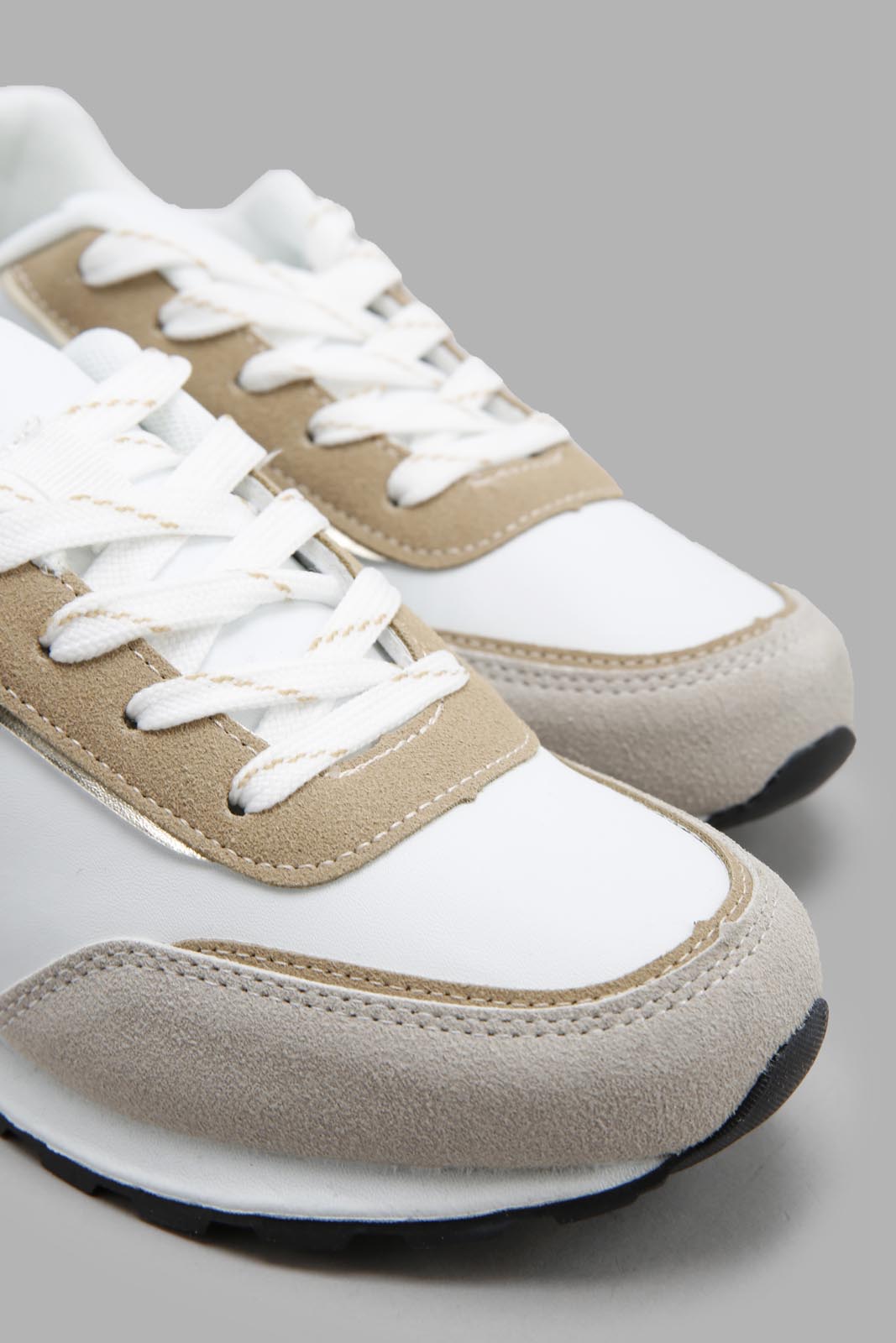 Redtag-White-Lace-Up-Sneaker-Category:Trainers,-Colour:White,-Deals:New-In,-Filter:Girls-Footwear-(5-to-14-Yrs),-GSR-Trainers,-New-In-GSR-FOO,-Non-Sale,-Section:Girls-(0-to-14Yrs),-W22A-Senior-Girls-5 to 14 Years