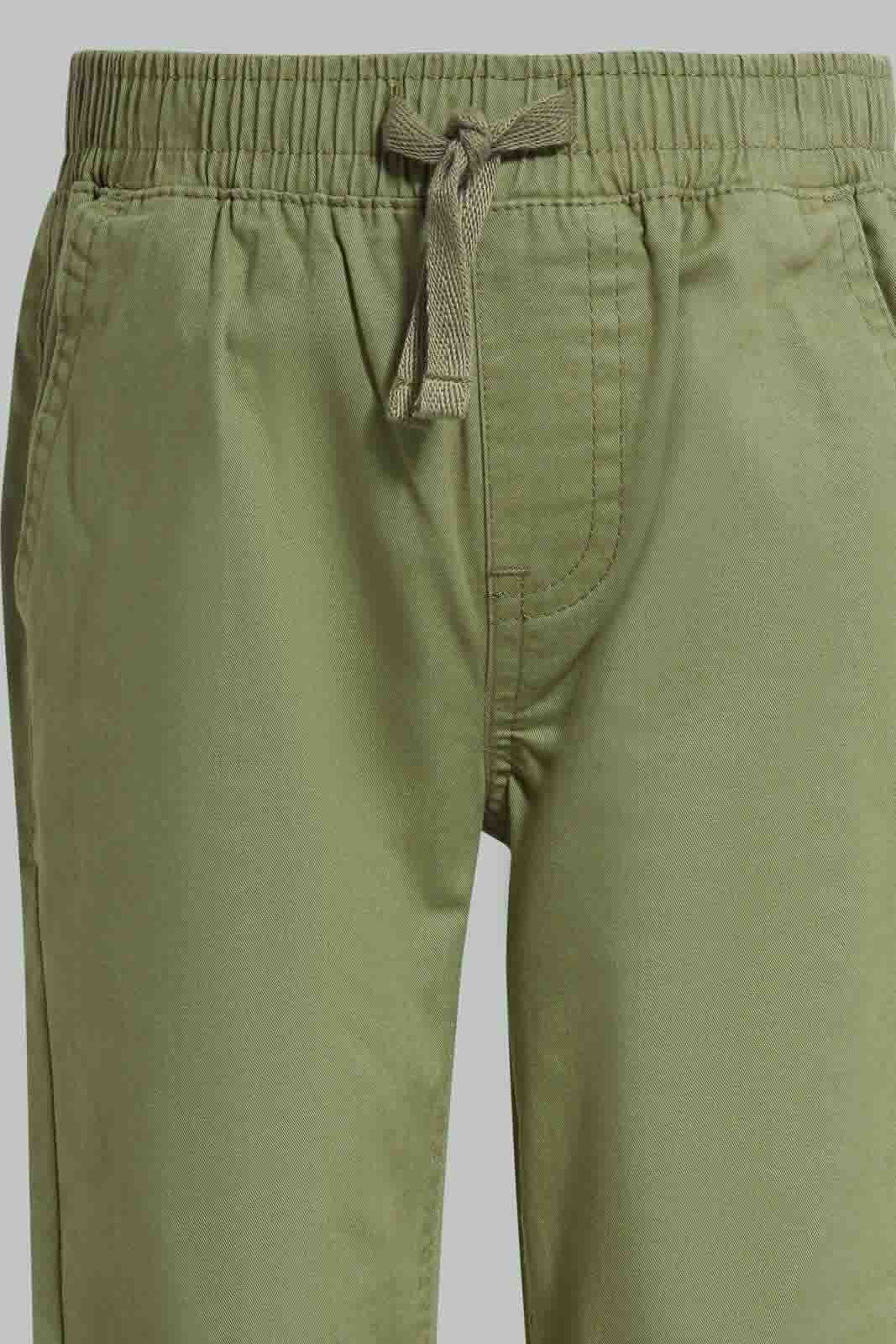 Redtag-Oil-Green-Chino-Jogger-Category:Trousers,-Colour:Green,-Deals:New-In,-Filter:Infant-Boys-(3-to-24-Mths),-INB-Trousers,-New-In-INB-APL,-Non-Sale,-Section:Boys-(0-to-14Yrs),-W22O-Infant-Boys-3 to 24 Months