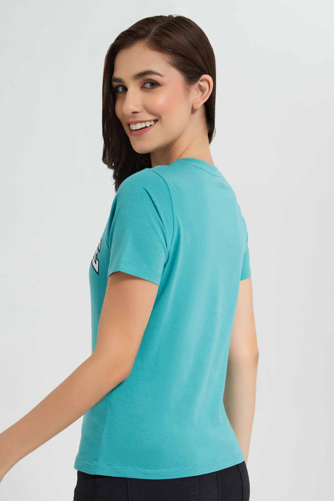 Redtag-Mint-Bugs-Bunny-Printed-T-Shirt-Category:T-Shirts,-CHR,-Colour:Mint,-Deals:New-In,-Filter:Women's-Clothing,-New-In-Women,-Non-Sale,-Section:Women,-TBL,-W22O,-Women-T-Shirts-Women's-