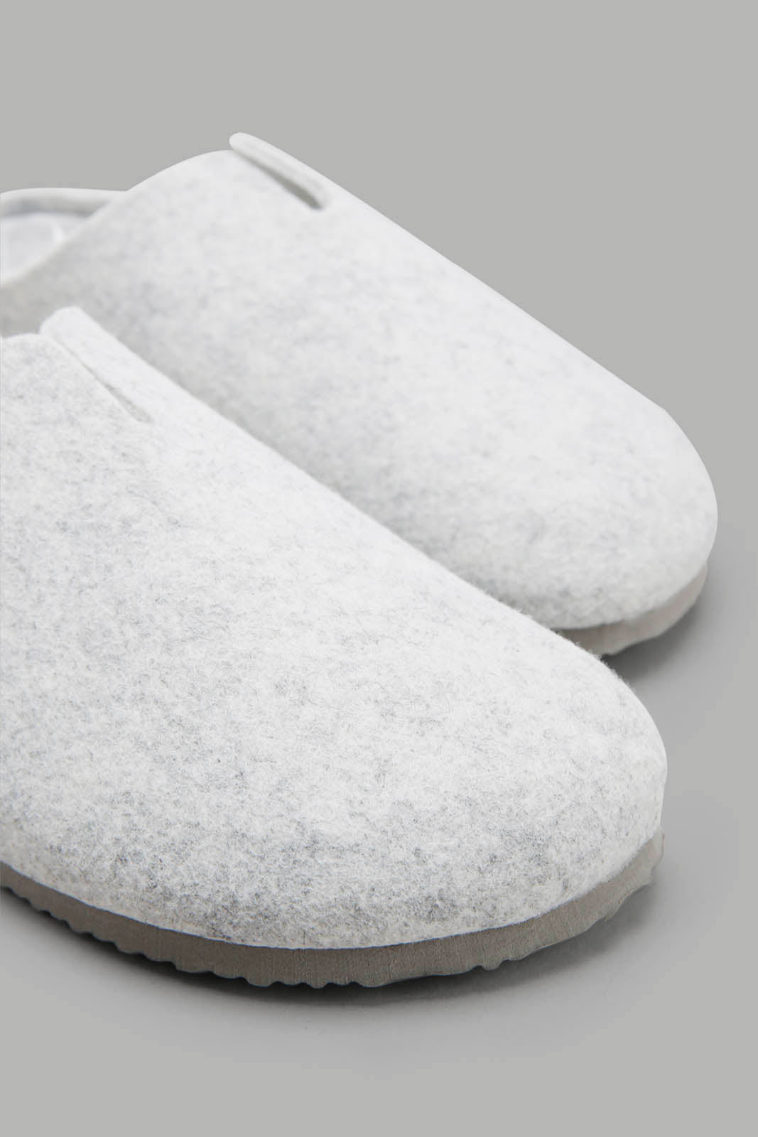 Redtag-Grey-Felt-Slipper-Category:Slippers,-Colour:Grey,-Deals:New-In,-Filter:Women's-Footwear,-New-In-Women-FOO,-Non-Sale,-Section:Women,-W22B,-Women-Slippers-Women's-