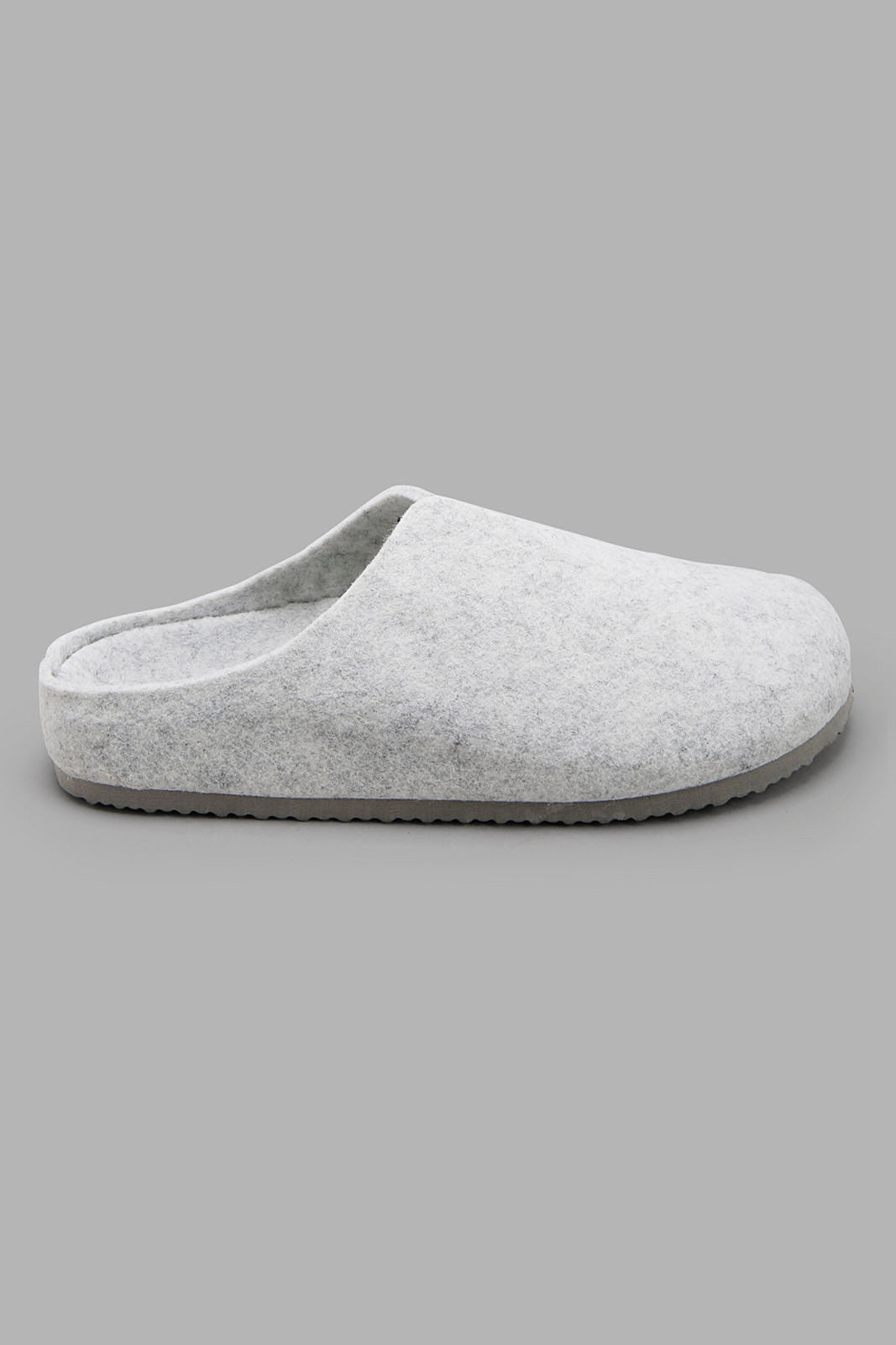 Redtag-Grey-Felt-Slipper-Category:Slippers,-Colour:Grey,-Deals:New-In,-Filter:Women's-Footwear,-New-In-Women-FOO,-Non-Sale,-Section:Women,-W22B,-Women-Slippers-Women's-