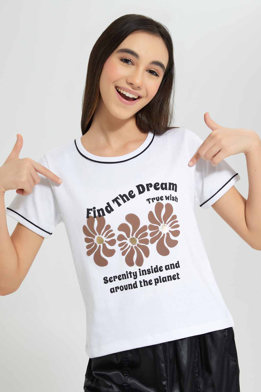 Redtag-White-Crop-Ringer-T-Shirt-T-Shirt-Category:T-Shirts,-Colour:White,-Deals:New-In,-Filter:Senior-Girls-(9-to-14-Yrs),-GSR-T-Shirts,-New-In-GSR-APL,-Non-Sale,-Section:Girls-(0-to-14Yrs),-TBL,-W22O-Senior-Girls-9 to 14 Years