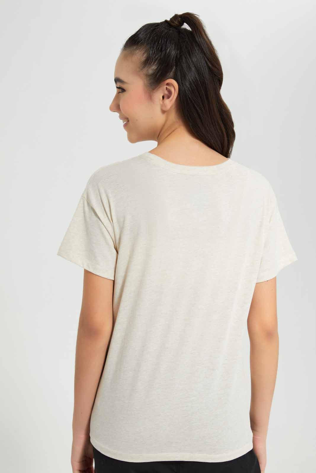 Redtag-Beige-Varsity-Boxy-Top-Category:T-Shirts,-Colour:Beige,-Deals:New-In,-Filter:Senior-Girls-(9-to-14-Yrs),-GSR-T-Shirts,-New-In-GSR-APL,-Non-Sale,-Section:Girls-(0-to-14Yrs),-TBL,-W22O-Senior-Girls-9 to 14 Years
