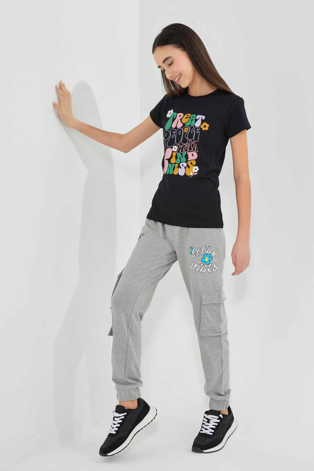 Redtag-Black-Basic-T-Shirt-Category:T-Shirts,-Colour:Black,-Deals:New-In,-Filter:Senior-Girls-(9-to-14-Yrs),-GSR-T-Shirts,-New-In-GSR-APL,-Non-Sale,-Section:Girls-(0-to-14Yrs),-TBL,-W22O-Senior-Girls-9 to 14 Years