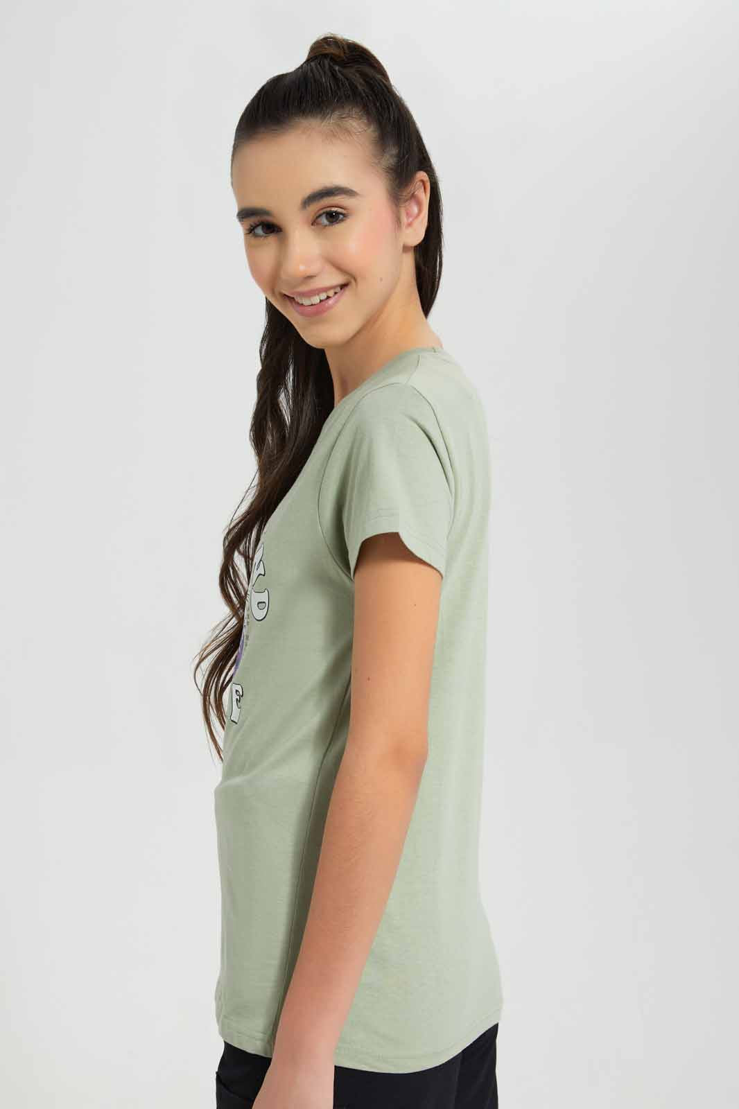 Redtag-Mint-Basic-T-Shirt-Category:T-Shirts,-Colour:Mint,-Deals:New-In,-Filter:Senior-Girls-(9-to-14-Yrs),-GSR-T-Shirts,-New-In-GSR-APL,-Non-Sale,-Section:Girls-(0-to-14Yrs),-TBL,-W22O-Senior-Girls-9 to 14 Years