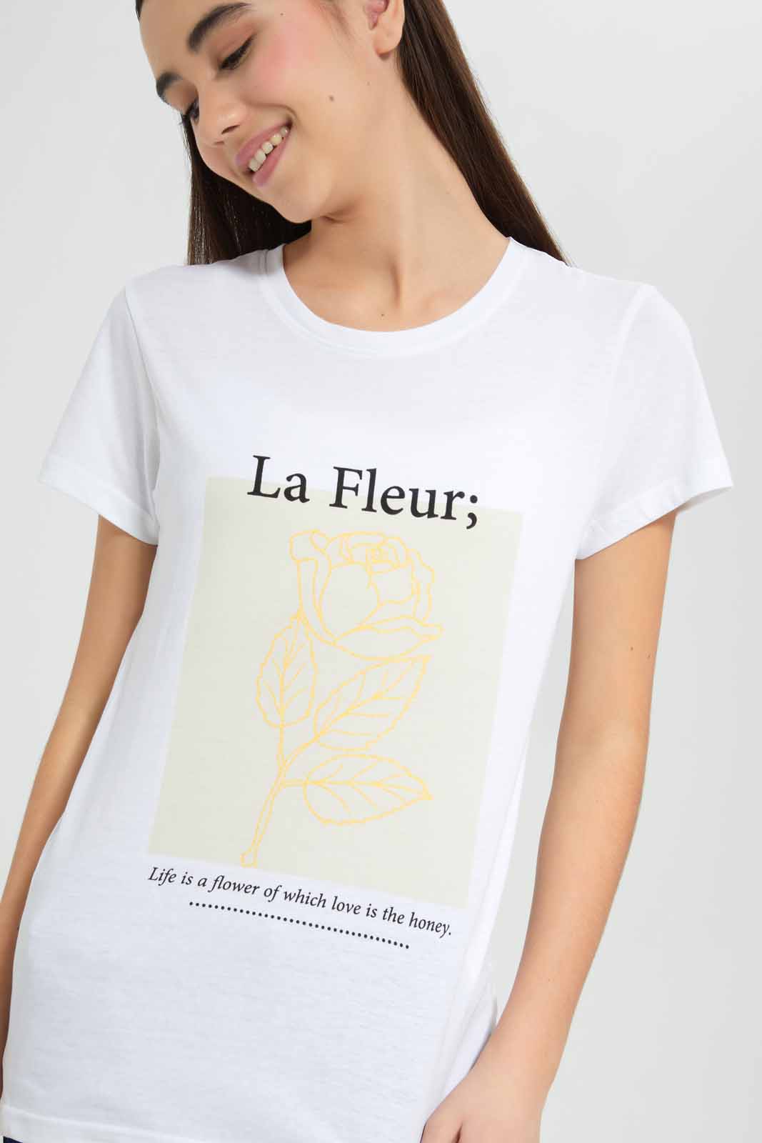 Redtag-White-Basic-T-Shirt-Category:T-Shirts,-Colour:White,-Deals:New-In,-Filter:Senior-Girls-(9-to-14-Yrs),-GSR-T-Shirts,-New-In-GSR-APL,-Non-Sale,-Section:Girls-(0-to-14Yrs),-TBL,-W22O-Senior-Girls-9 to 14 Years