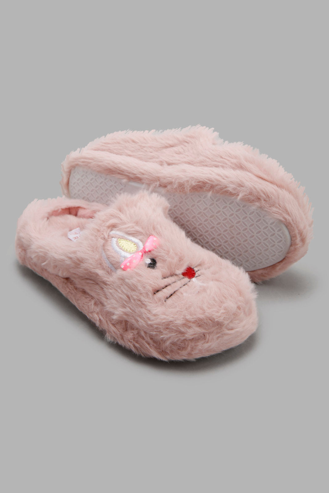 Redtag-Pink-Bunny-Slippers-Category:Slippers,-CHR,-Colour:Pink,-Deals:New-In,-Filter:Girls-Footwear-(3-to-5-Yrs),-GIR-Slippers,-New-In-GIR-FOO,-Non-Sale,-Section:Girls-(0-to-14Yrs),-W22B-Girls-3 to 5 Years