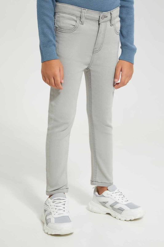 Redtag-Grey-Skinny-Fit-Jeans-BOY-Jeans,-Category:Jeans,-Colour:Grey,-Deals:New-In,-Filter:Boys-(2-to-8-Yrs),-FIT-WALL-(FTW),-New-In-BOY-APL,-Non-Sale,-Section:Boys-(0-to-14Yrs),-W22O-Boys-2 to 8 Years