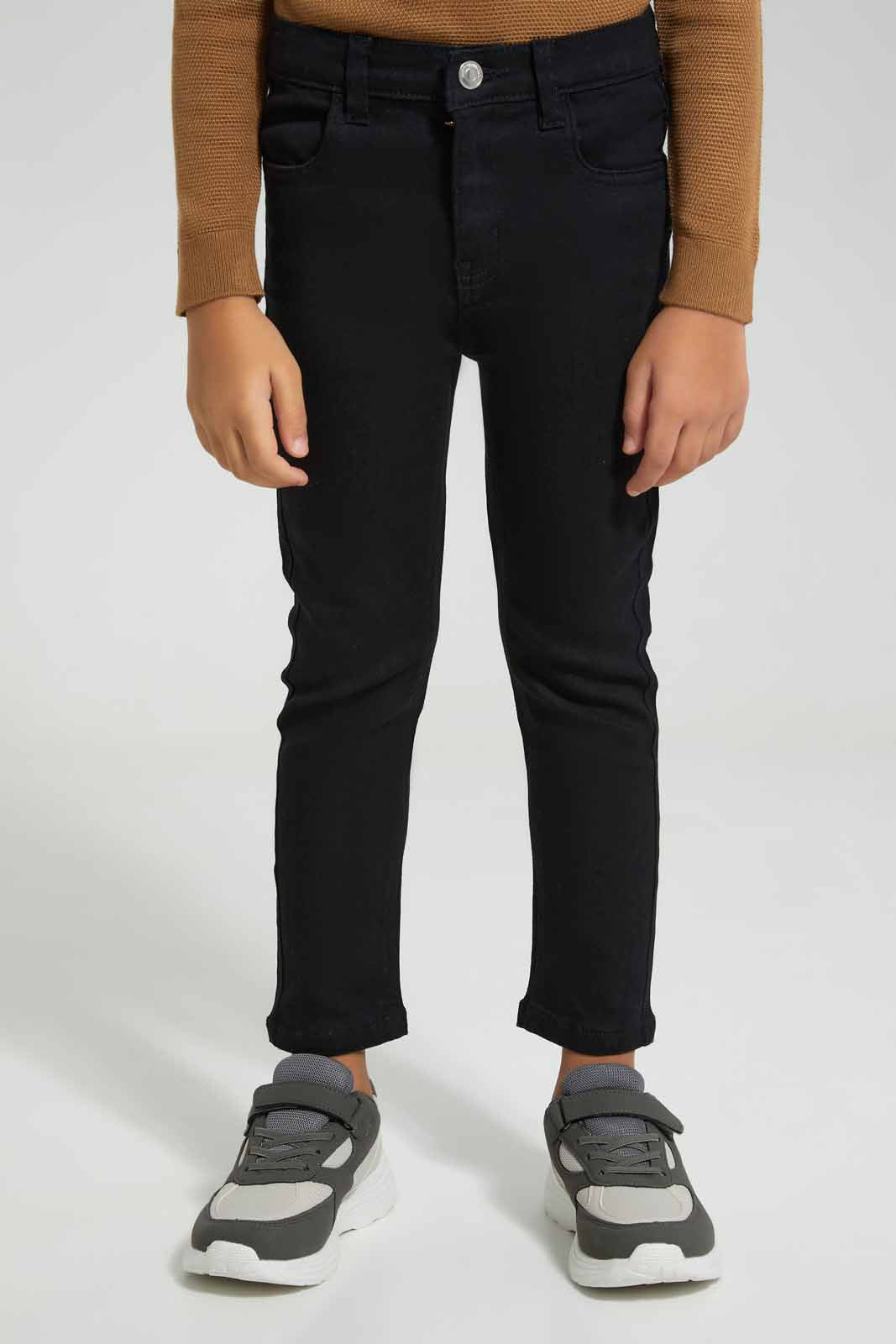 Redtag-Black-Skinny-Fit-Jeans-BOY-Jeans,-Category:Jeans,-Colour:Black,-Deals:New-In,-Filter:Boys-(2-to-8-Yrs),-FIT-WALL-(FTW),-New-In-BOY-APL,-Non-Sale,-Section:Boys-(0-to-14Yrs),-W22O-Boys-2 to 8 Years