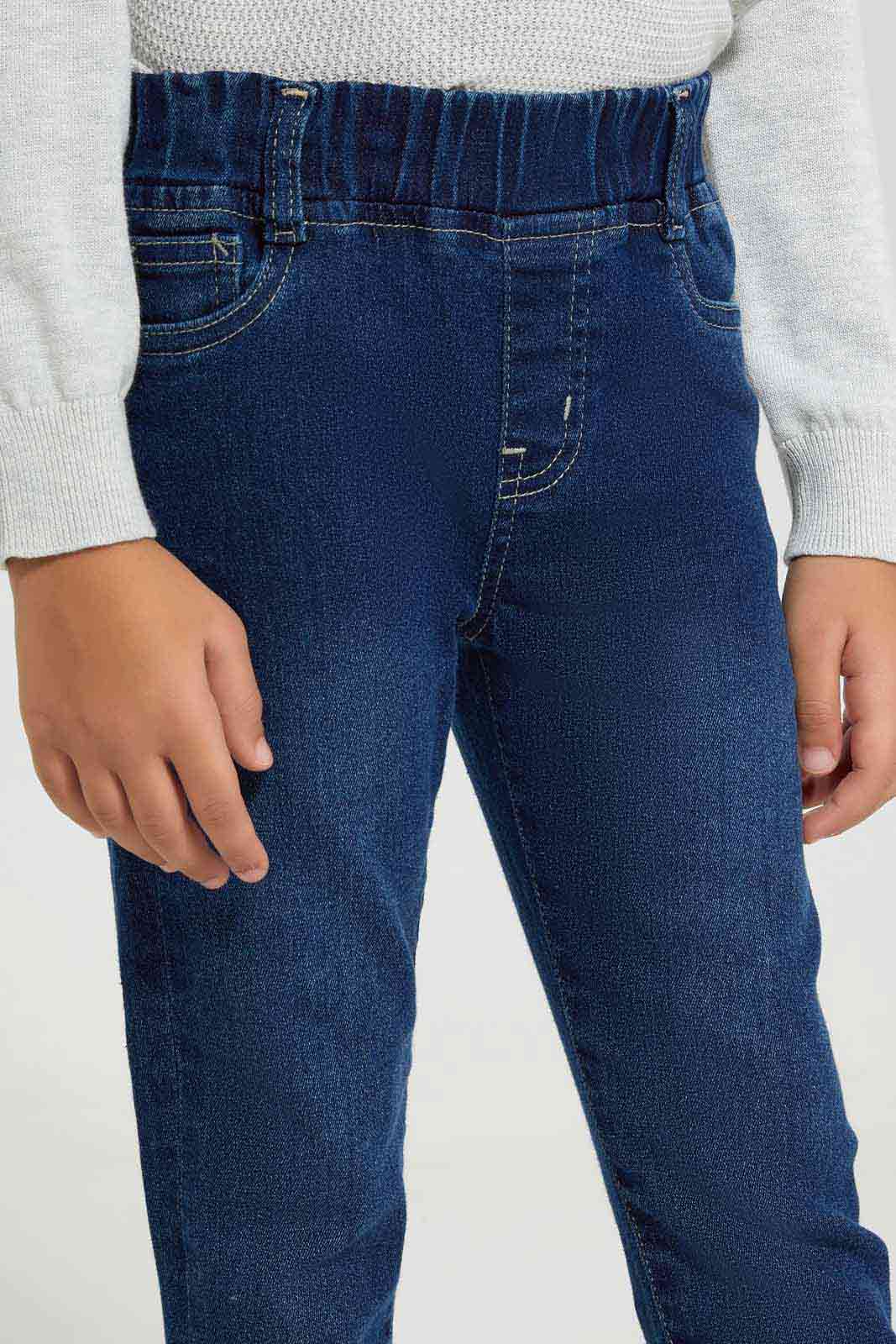 Redtag-Dark-Wash-Relaxed-Fit-Pullon-Jeans-BOY-Jeans,-Category:Jeans,-Colour:Dark-Wash,-Deals:New-In,-Filter:Boys-(2-to-8-Yrs),-FIT-WALL-(FTW),-New-In-BOY-APL,-Non-Sale,-Section:Boys-(0-to-14Yrs),-W22O-Boys-2 to 8 Years