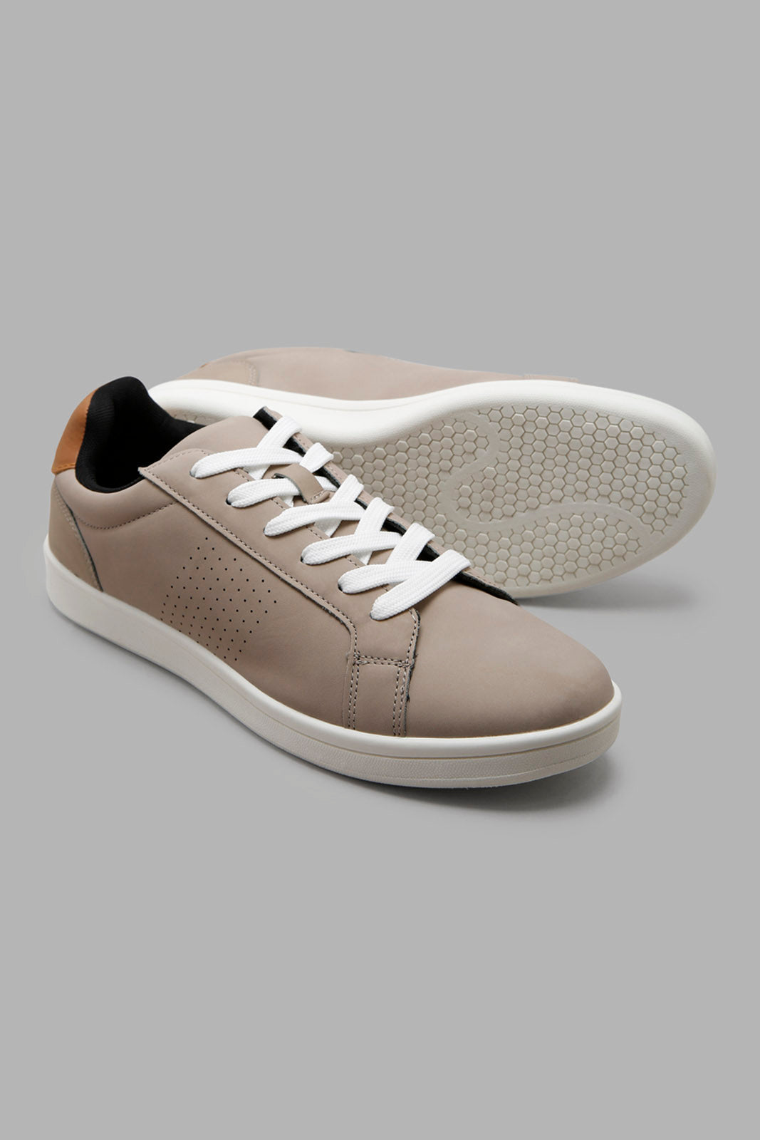 Redtag-Mid-Grey-Lace-Up-Sneaker-Category:Shoes,-Colour:Grey,-Deals:New-In,-Filter:Men's-Footwear,-Men-Shoes,-New-In-Men-FOO,-Non-Sale,-Section:Men,-W22B-Men's-