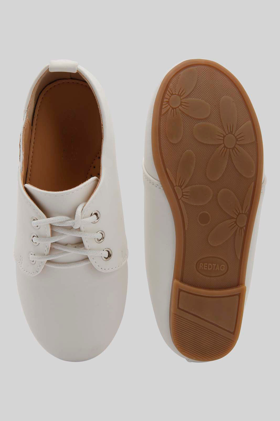 Redtag-White-Lace-Up-Brogue-Category:Shoes,-Colour:White,-Deals:New-In,-Dept:Girls,-Filter:Girls-Footwear-(3-to-5-Yrs),-GIR-Shoes,-New-In-GIR-FOO,-Non-Sale,-Section:Girls-(0-to-14Yrs),-W22B-Girls-3 to 5 Years