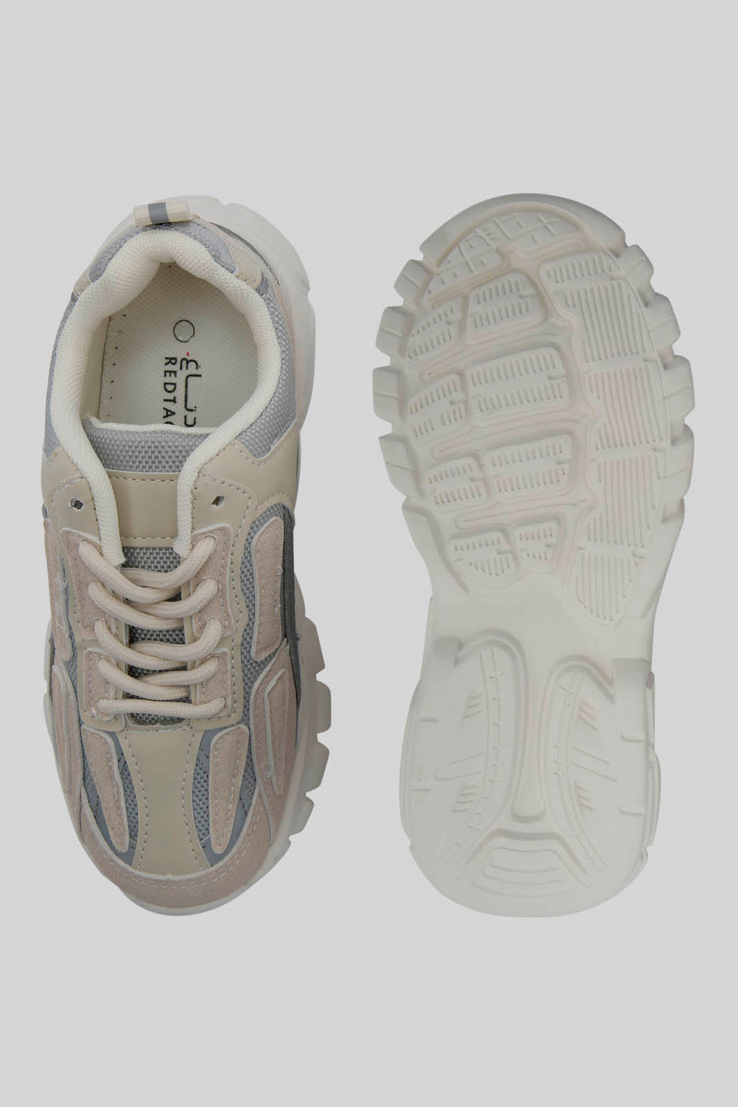 Redtag-Off-White-Colour-Block-Chunky-Sneaker-BSR-Trainers,-Category:Trainers,-Colour:Ivory,-Deals:New-In,-Dept:Boys,-Filter:Boys-Footwear-(5-to-14-Yrs),-New-In-BSR-FOO,-Non-Sale,-Section:Boys-(0-to-14Yrs),-W22A-Senior-Boys-5 to 14 Years