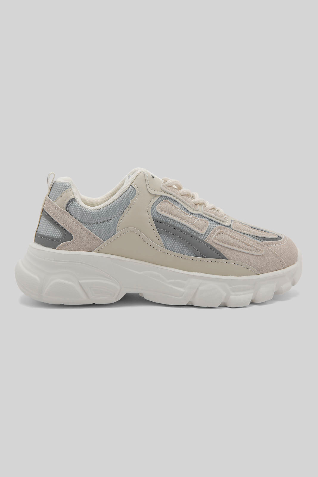 Redtag-Off-White-Colour-Block-Chunky-Sneaker-BSR-Trainers,-Category:Trainers,-Colour:Ivory,-Deals:New-In,-Dept:Boys,-Filter:Boys-Footwear-(5-to-14-Yrs),-New-In-BSR-FOO,-Non-Sale,-Section:Boys-(0-to-14Yrs),-W22A-Senior-Boys-5 to 14 Years
