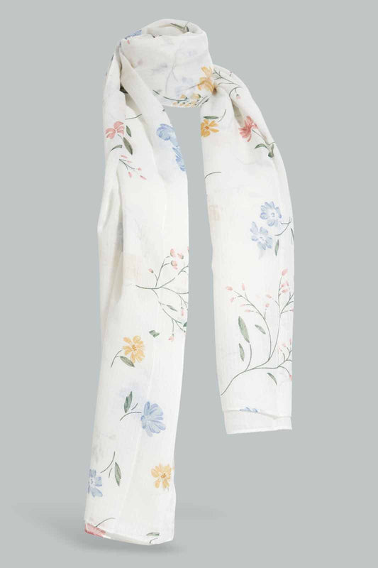 Redtag-Multicolour-Floral-Printed-Scarf-Category:Scarves,-Colour:Assorted,-Filter:Women's-Accessories,-New-In,-New-In-Women-ACC,-Non-Sale,-Section:Women,-W22A,-Women-Scarves-Women-