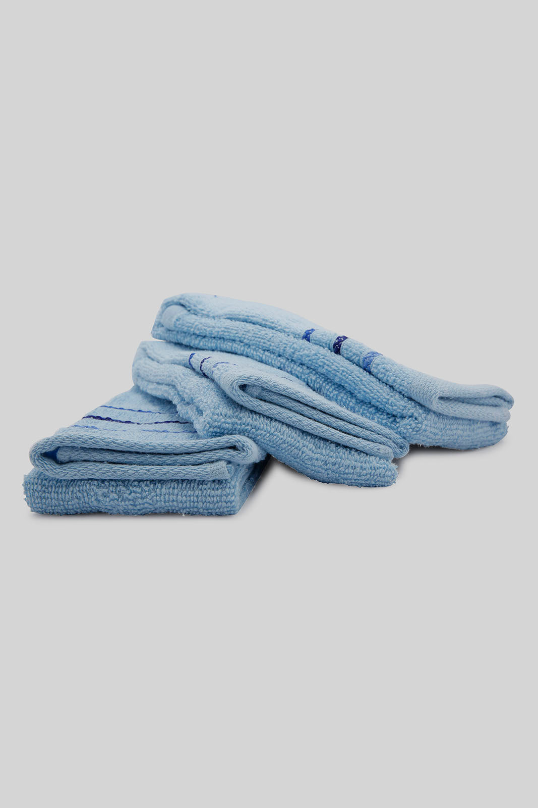 Redtag-Blue-Hand-Towel-(3Pc-Set)-Category:Towels,-Colour:Blue,-Deals:New-In,-Filter:Home-Bathroom,-HMW-BAC-Towels,-New-In-HMW-BAC,-Non-Sale,-Section:Homewares,-W22O-Home-Bathroom-