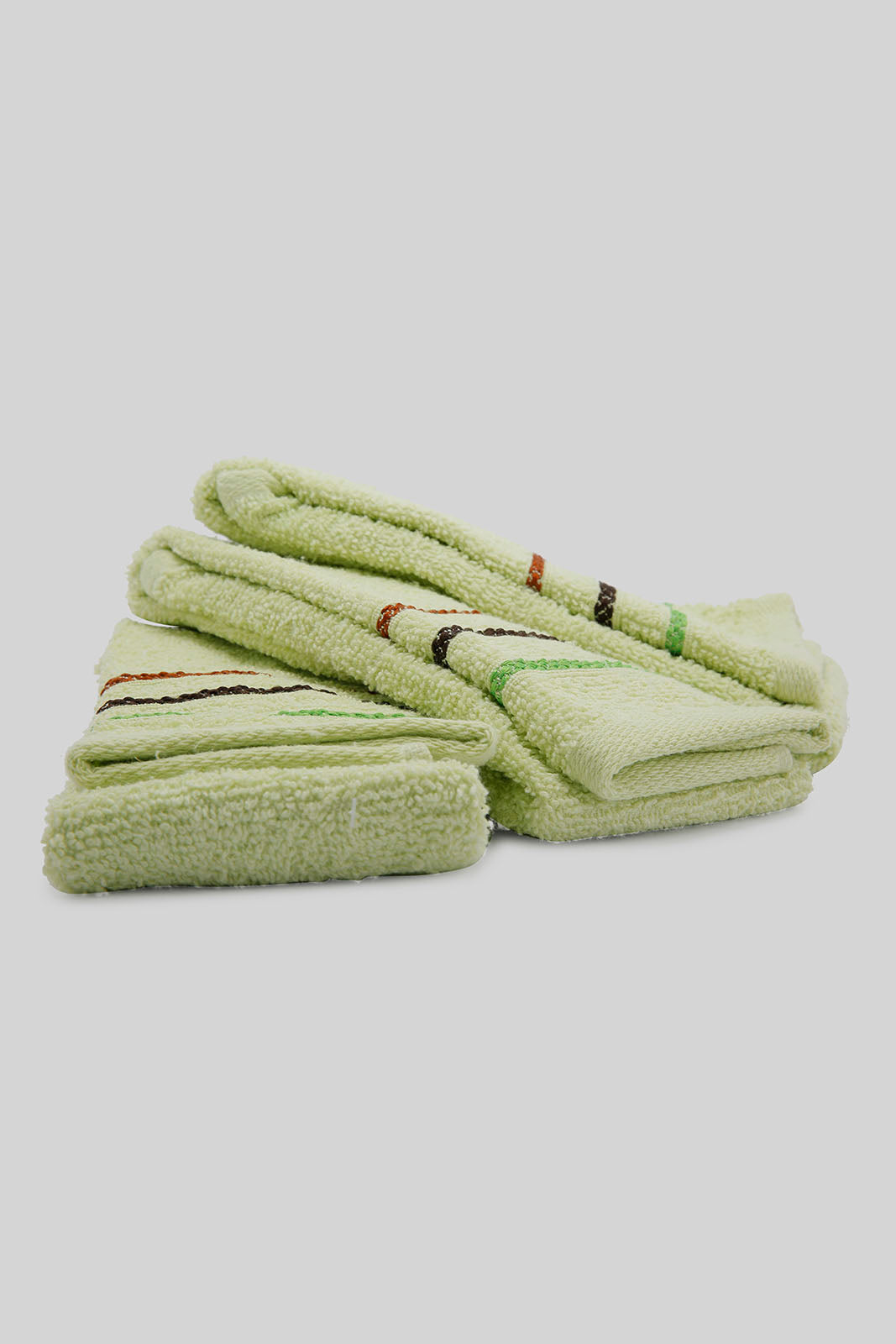 Redtag-Green-Hand-Towel-(3Pc-Set)-Category:Towels,-Colour:Green,-Deals:New-In,-Dept:Home,-Filter:Home-Bathroom,-HMW-BAC-Towels,-New-In-HMW-BAC,-Non-Sale,-Section:Homewares,-W22O-Home-Bathroom-