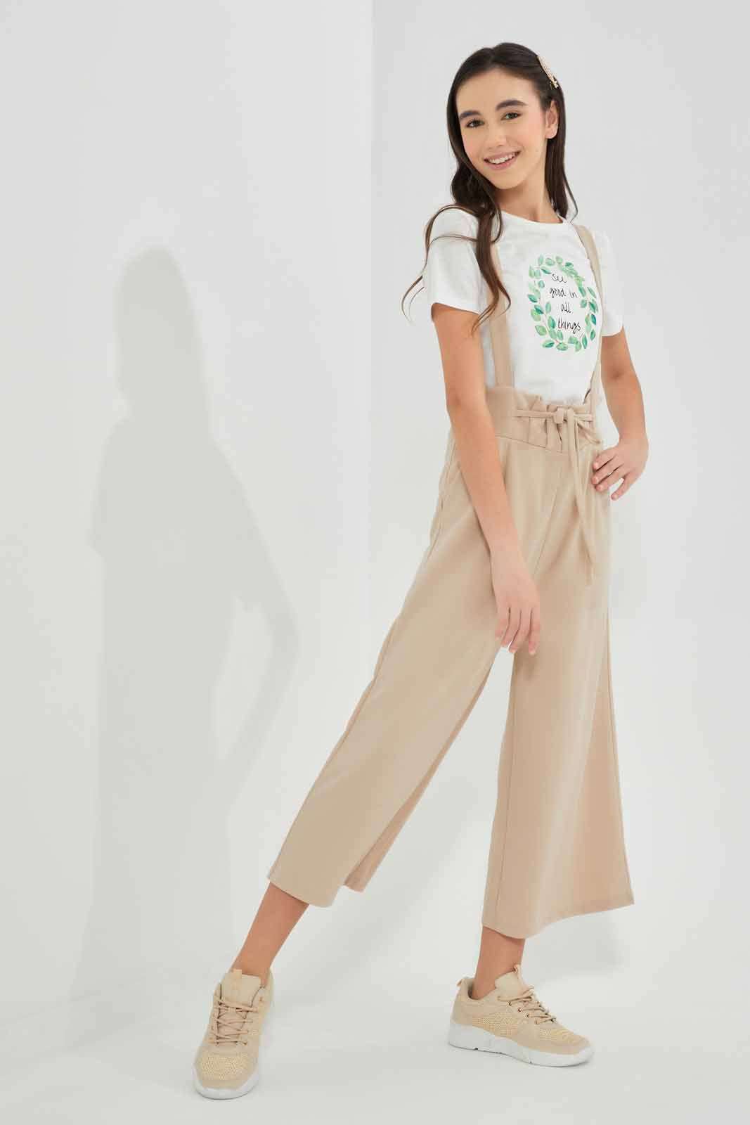 Redtag-Beige-Jumpsuit-Category:Dresses,-Colour:Beige,-Deals:New-In,-Filter:Senior-Girls-(9-to-14-Yrs),-GSR-Dresses,-New-In-GSR-APL,-Non-Sale,-Section:Girls-(0-to-14Yrs),-W22O-Senior-Girls-9 to 14 Years
